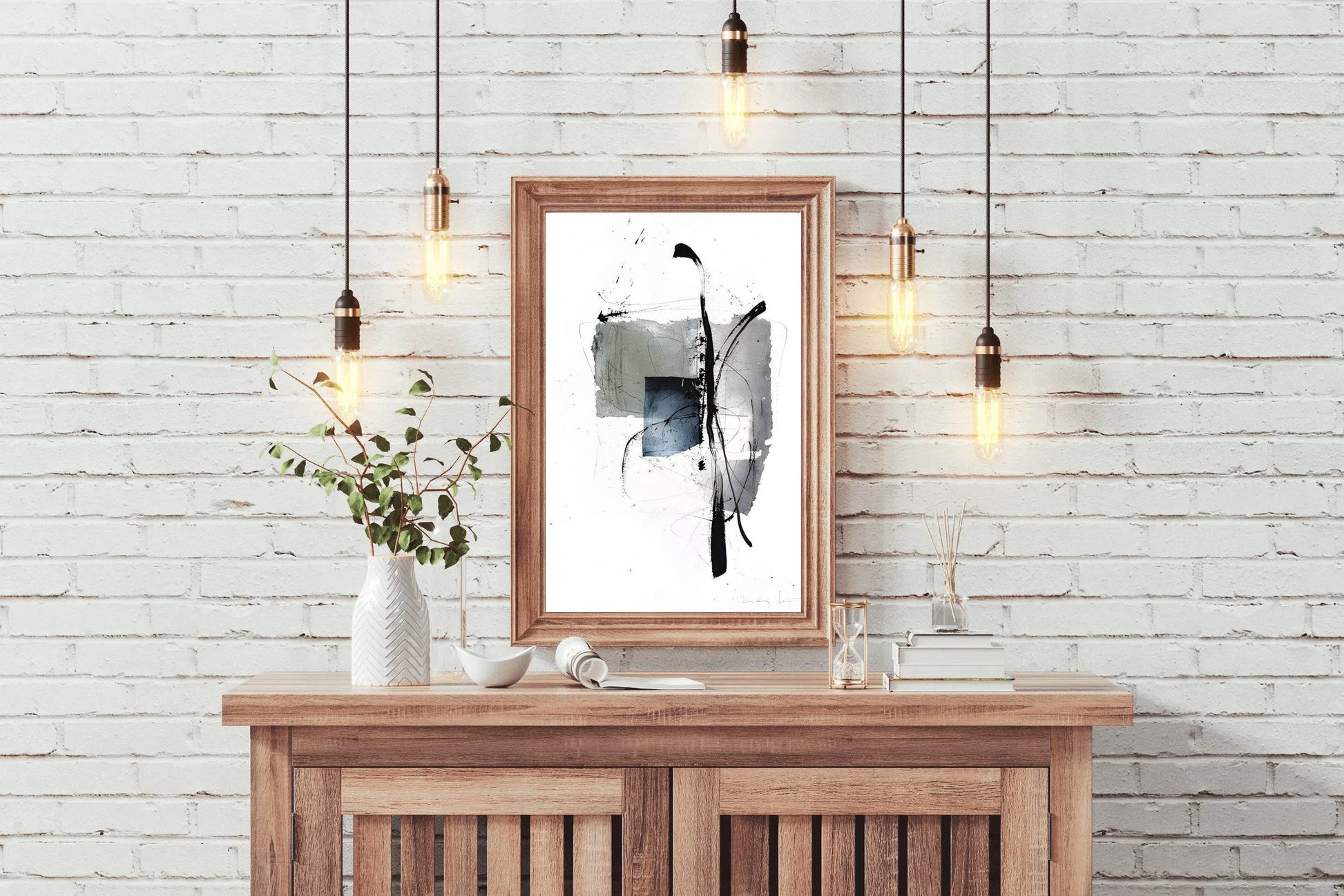 Dynamic Brush Strokes Modern Wall Art - beink online art store