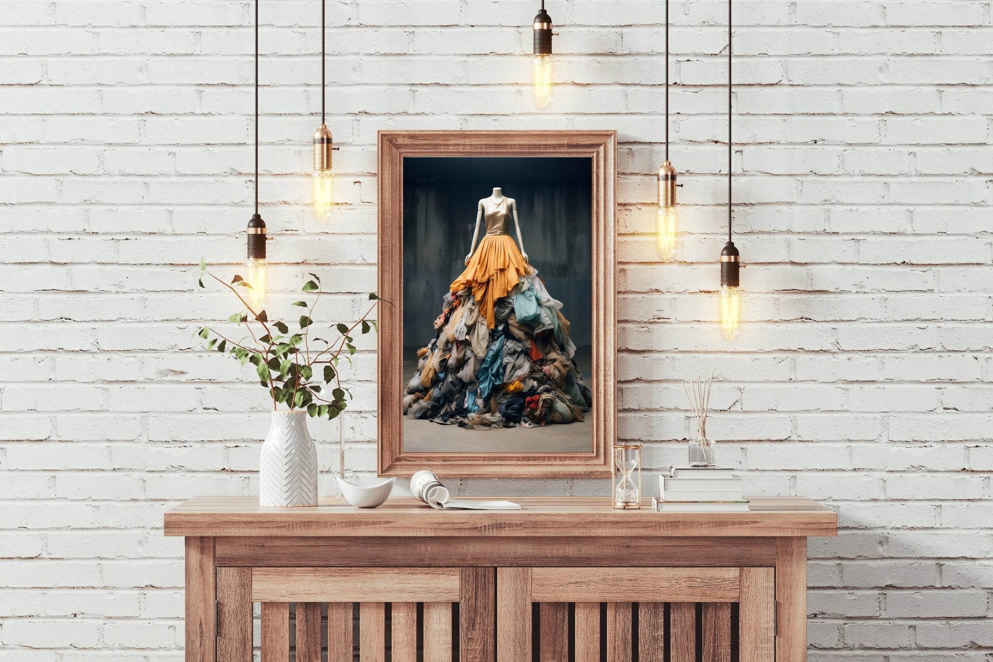 Colorful Clothes On Mannequins Wall Art - beink online art store