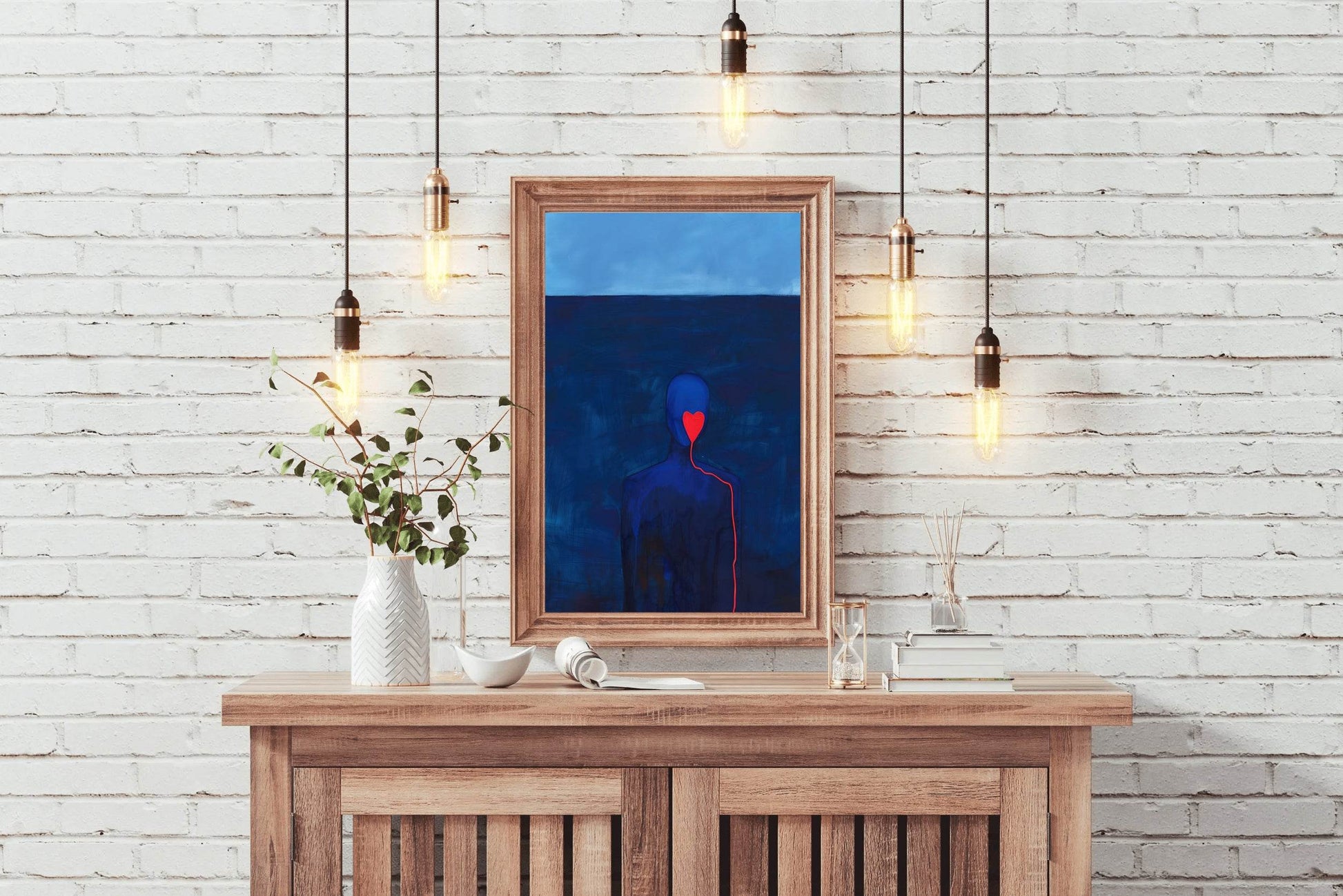 Painting Of A Broken Heart Of A Lover Wall Art - beink online art store