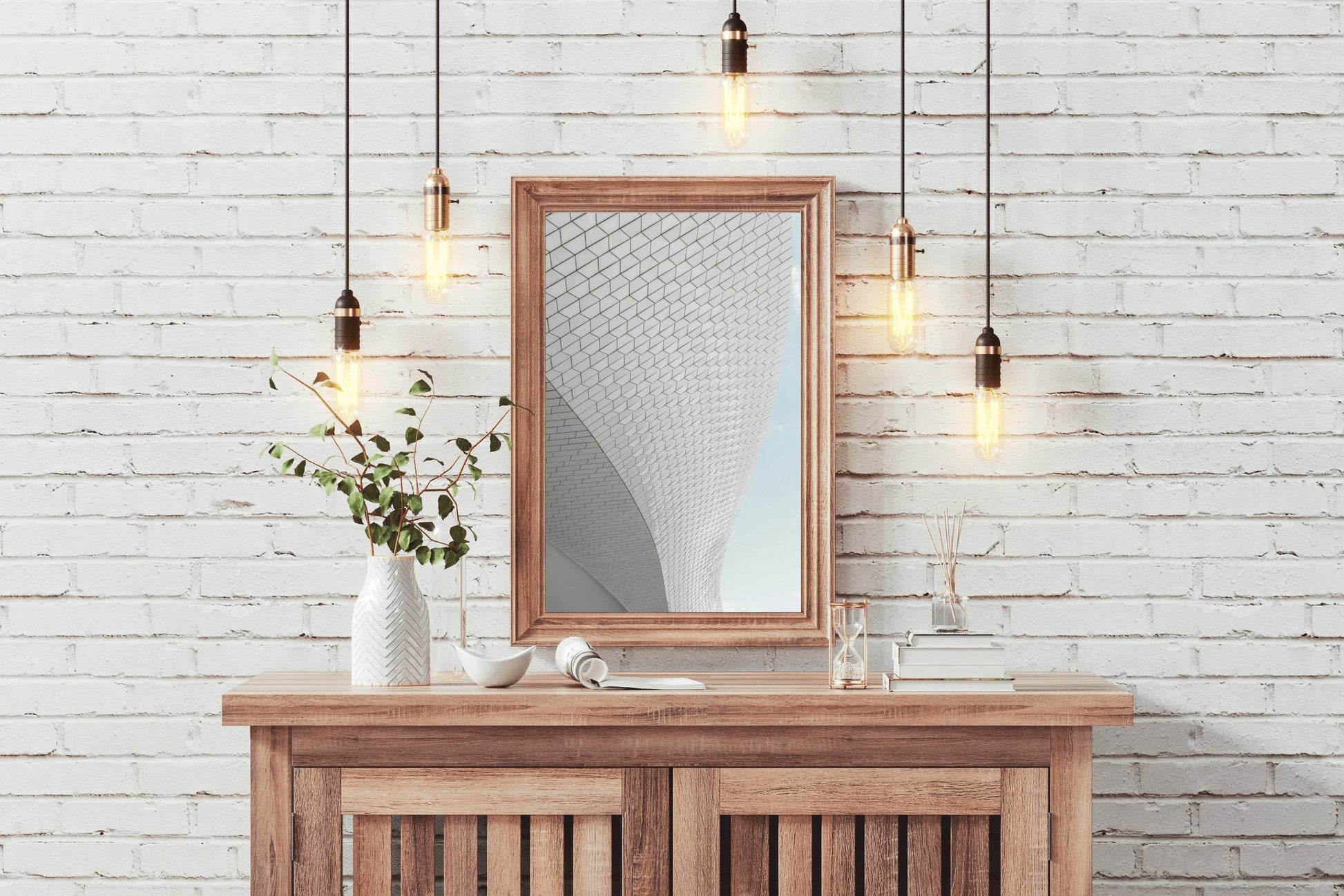Building Bottom Curved View Abstract Wall Art - beink online art store