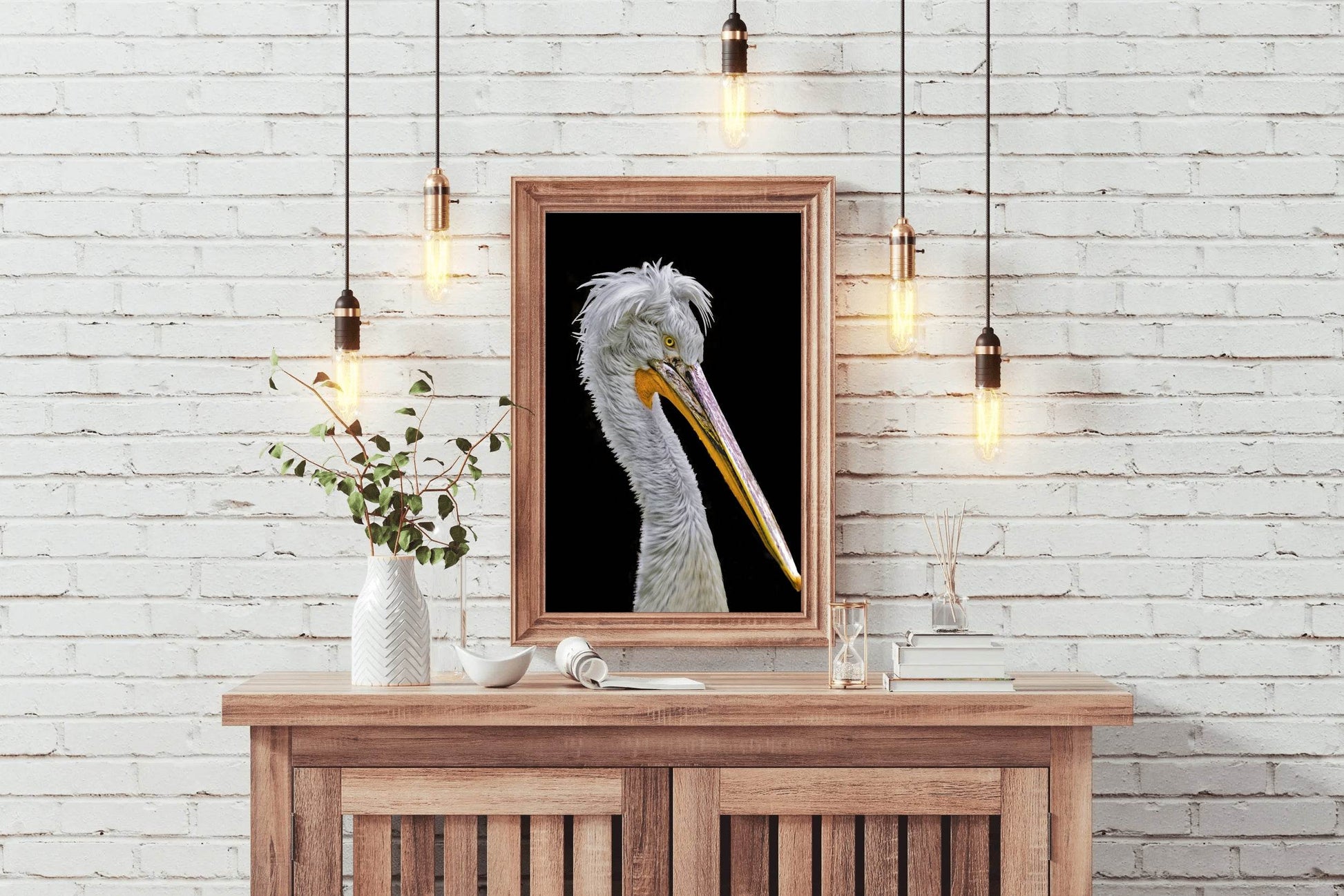 Picture of White Dalmatian Pelican - beink online art store