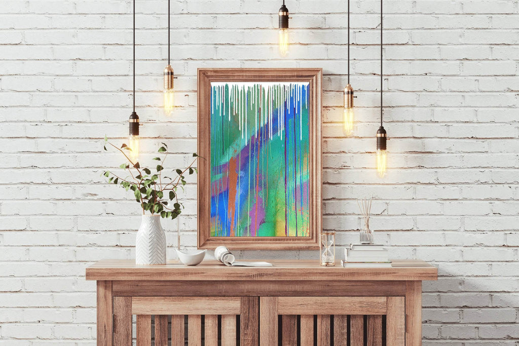 Driping Paint - Dynamic Color Play Wall Art - beink online art store