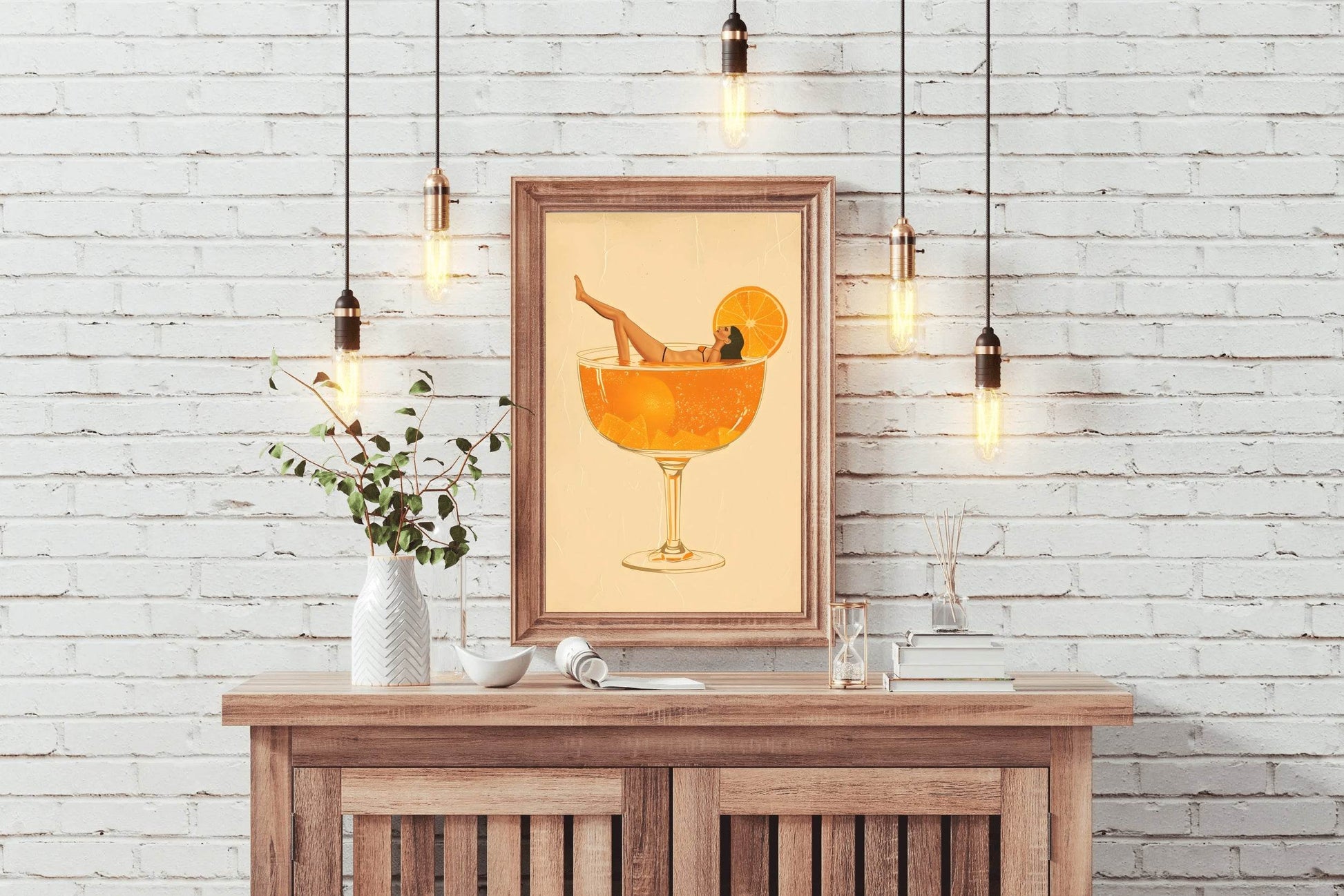 Pinup Girl In Beer Wall Art - beink online art store