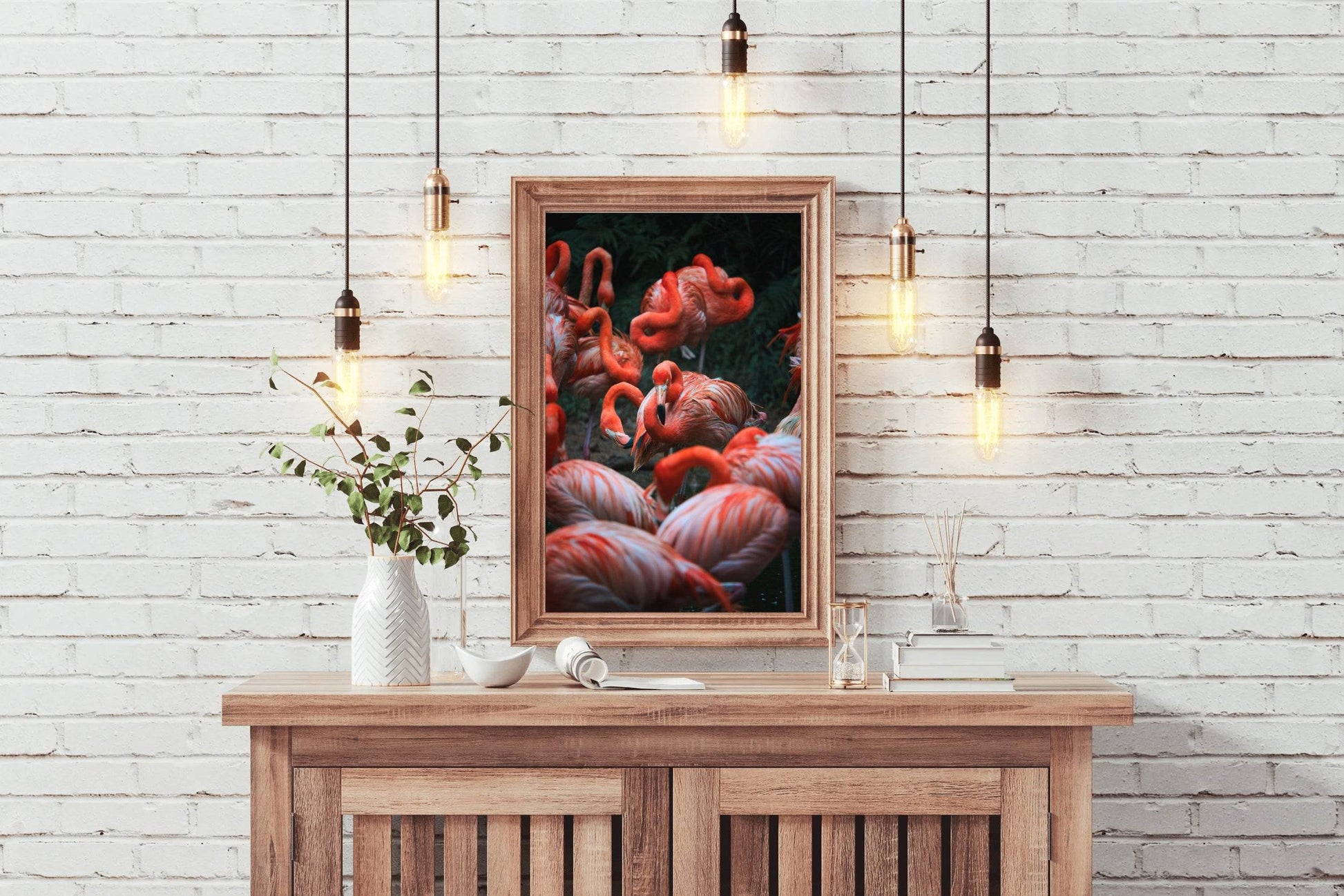 American Flamingo Bird Wall Art - beink online art store