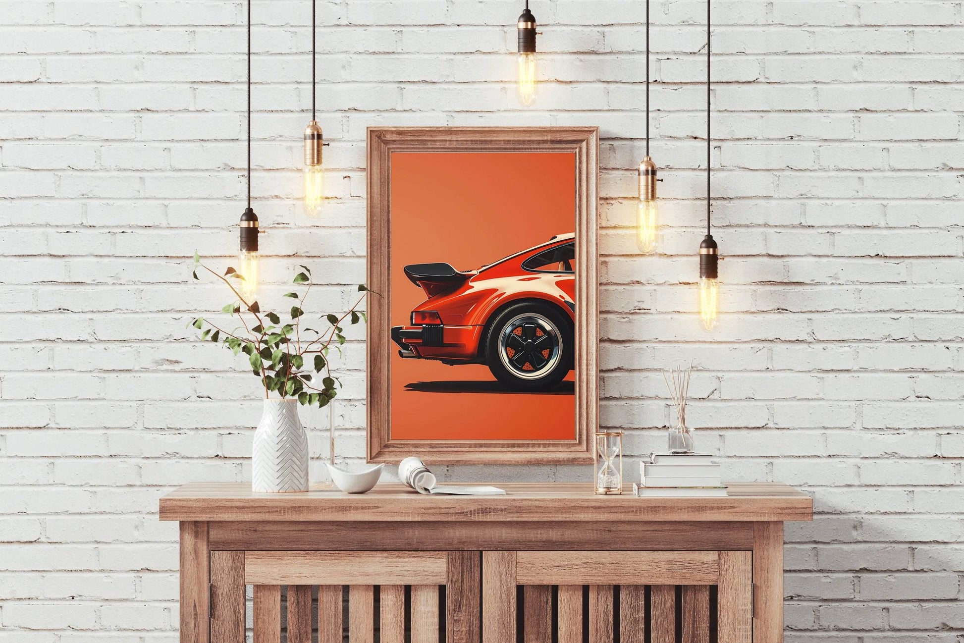 Portrait Painting Porsche Wall Art - beink online art store
