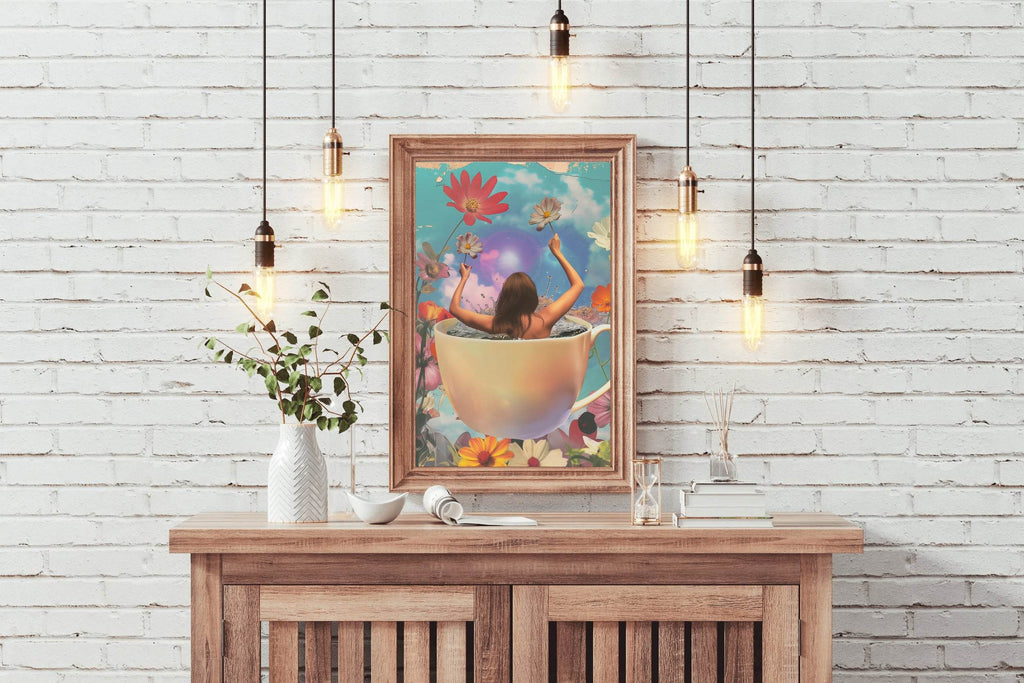 Bathing a Woman in A Cup Wall Art - beink online art store