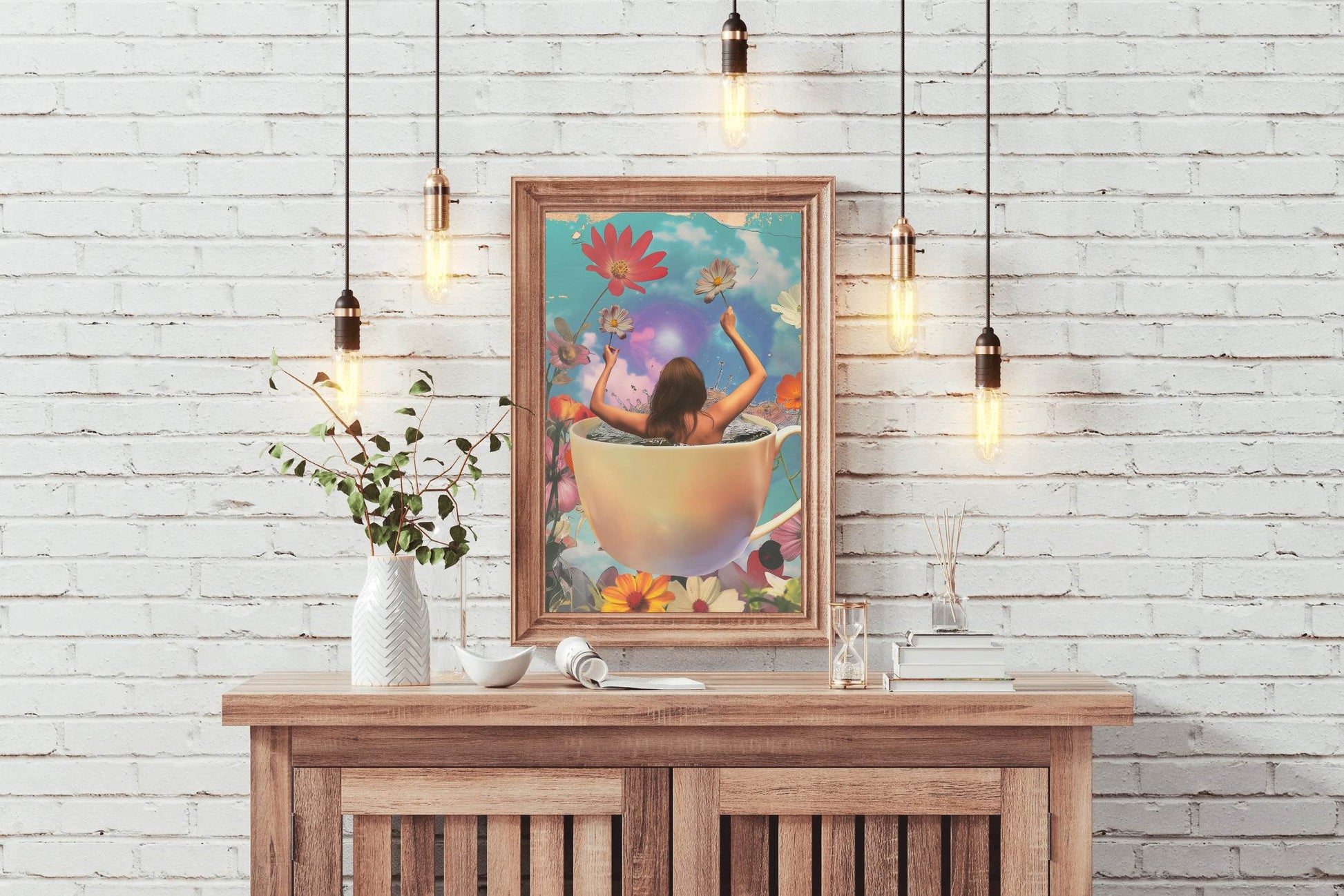 Bathing a Woman in A Cup Wall Art - beink online art store