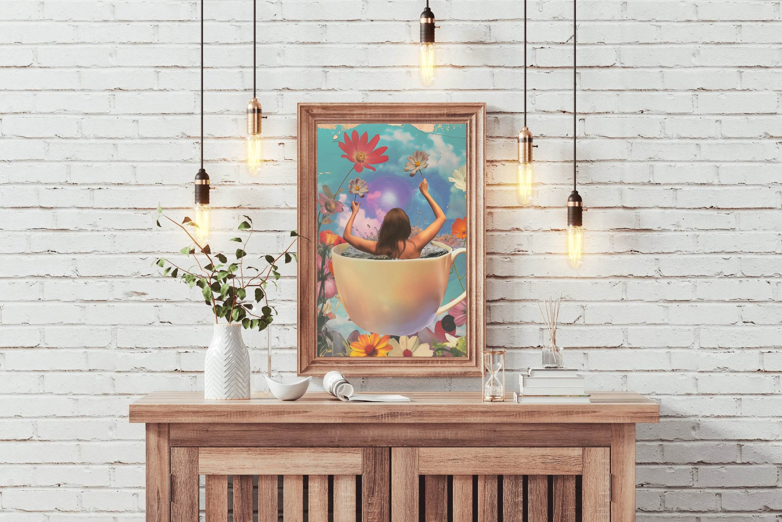 Bathing a Woman in A Cup Wall Art - beink online art store