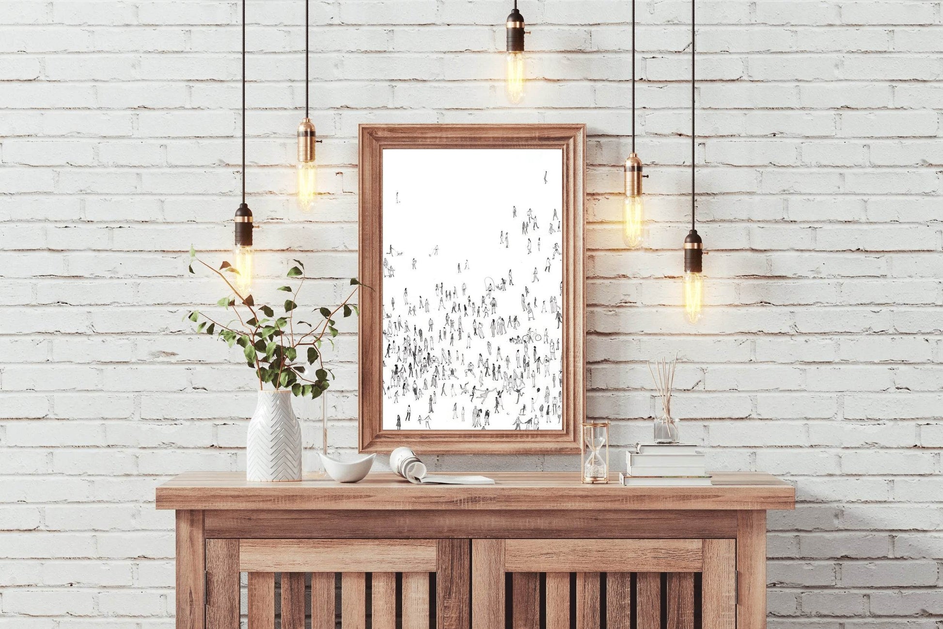 People in Motion- Drawing Modern Art - beink online art store