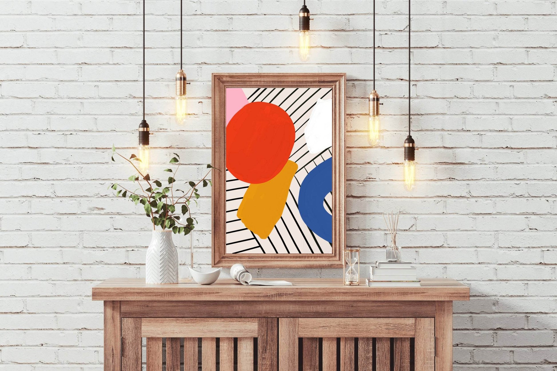 Geometric Color Combination Painting Wall Art - beink online art store