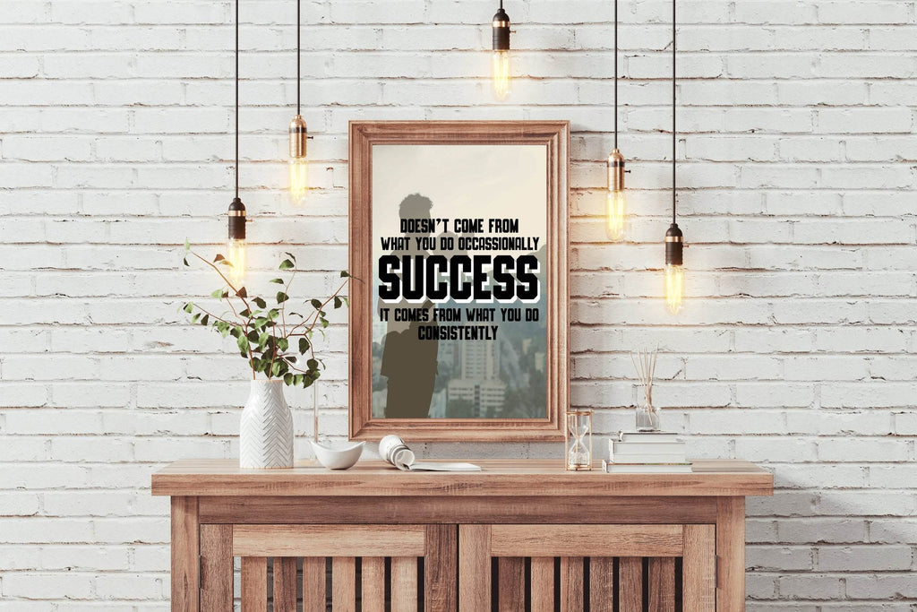 Success Motivational Wall Art - beink online art store