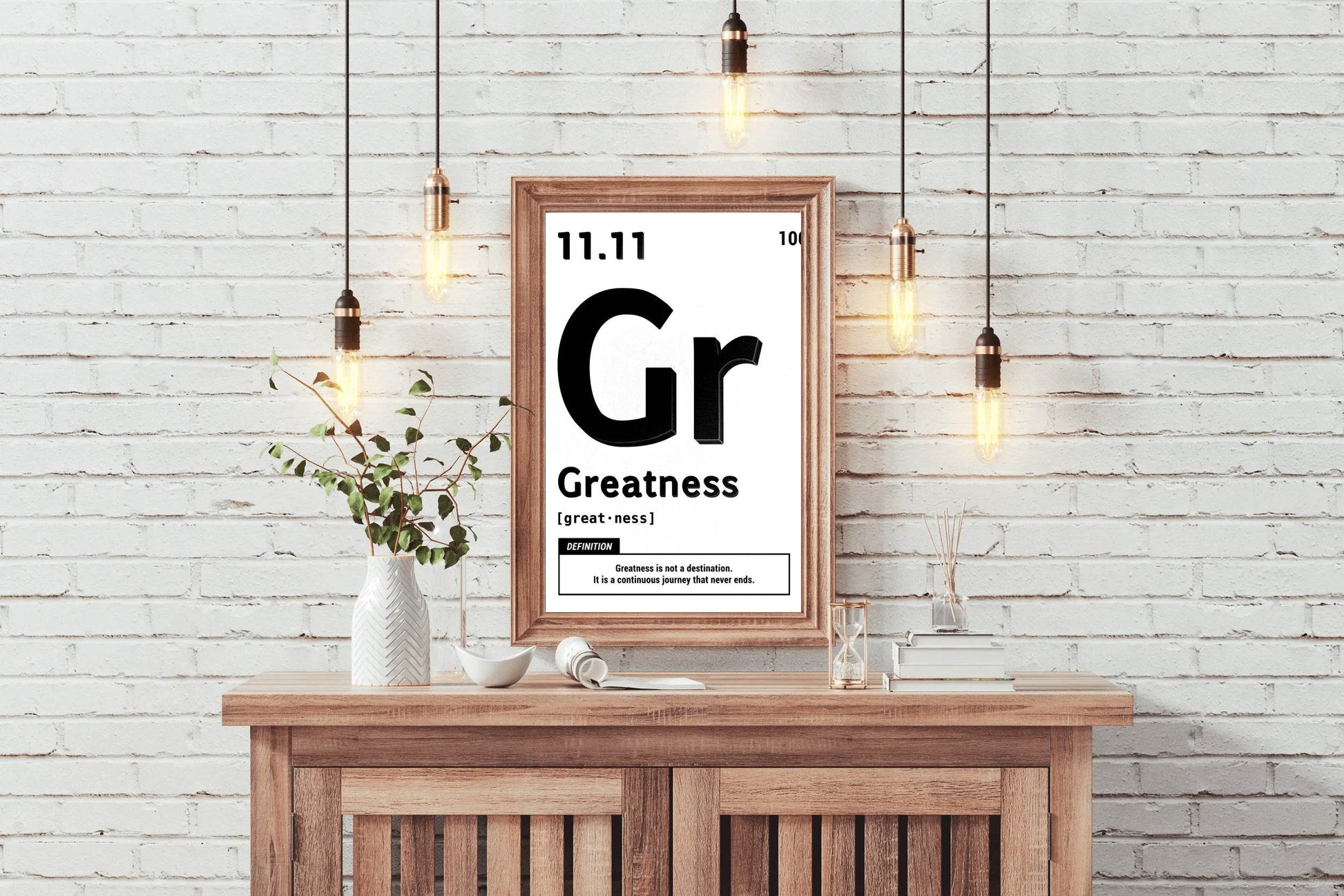 11.11 Greatness Motivational Wall Art - beink online art store
