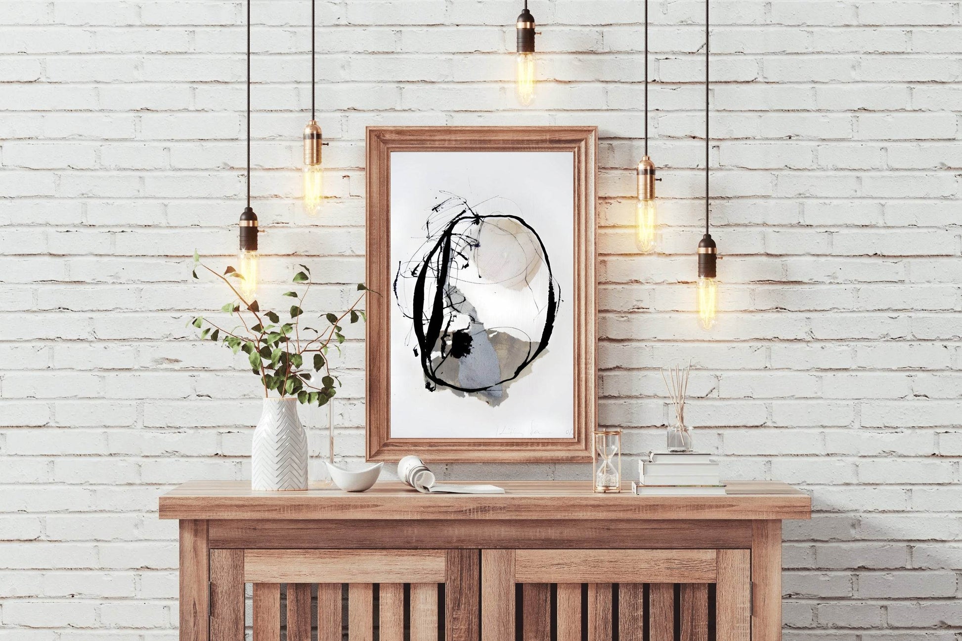 Cosmic Orbit Sketch Modern Wall Art - beink online art store