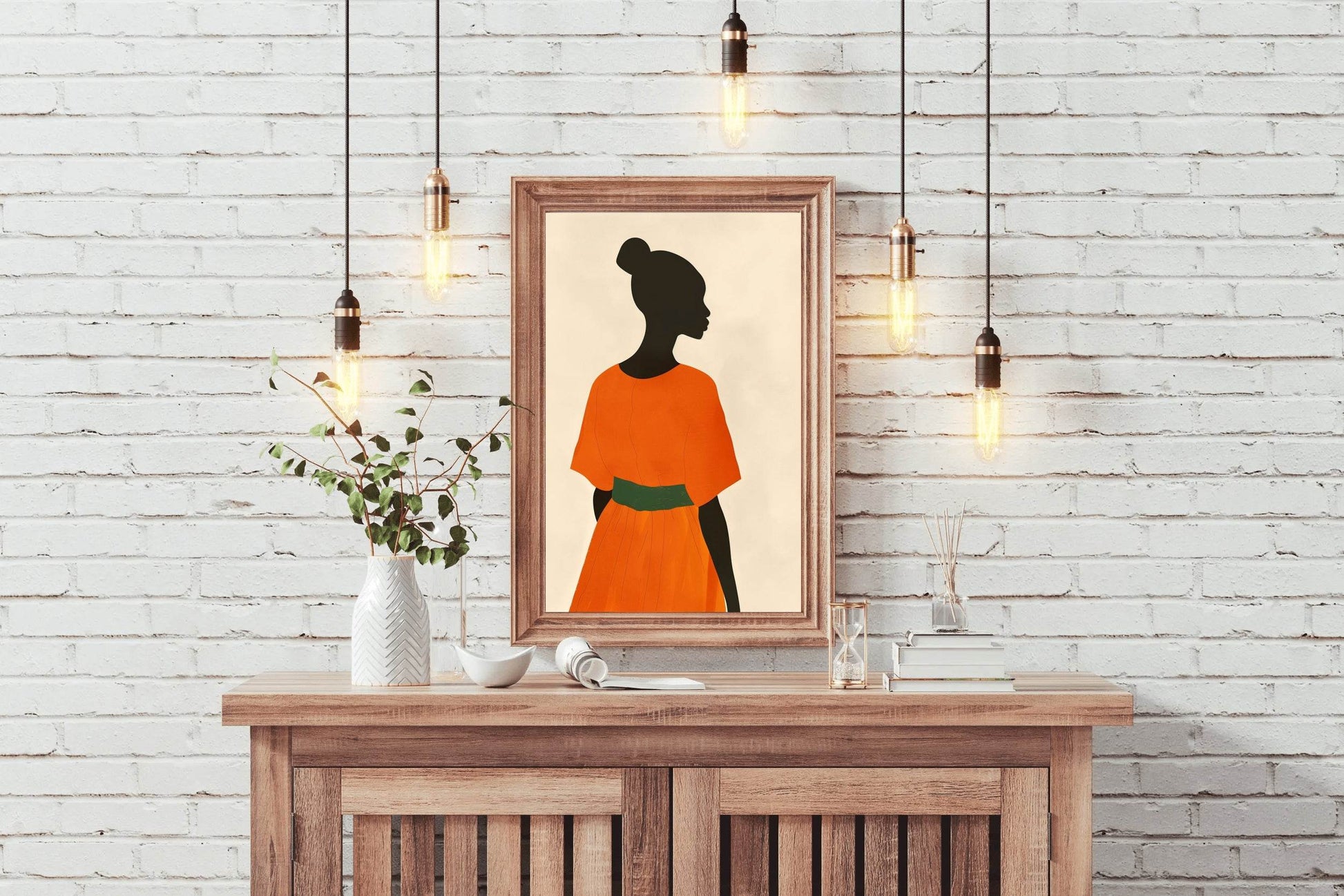 Black Women Textured Wall Art - beink online art store