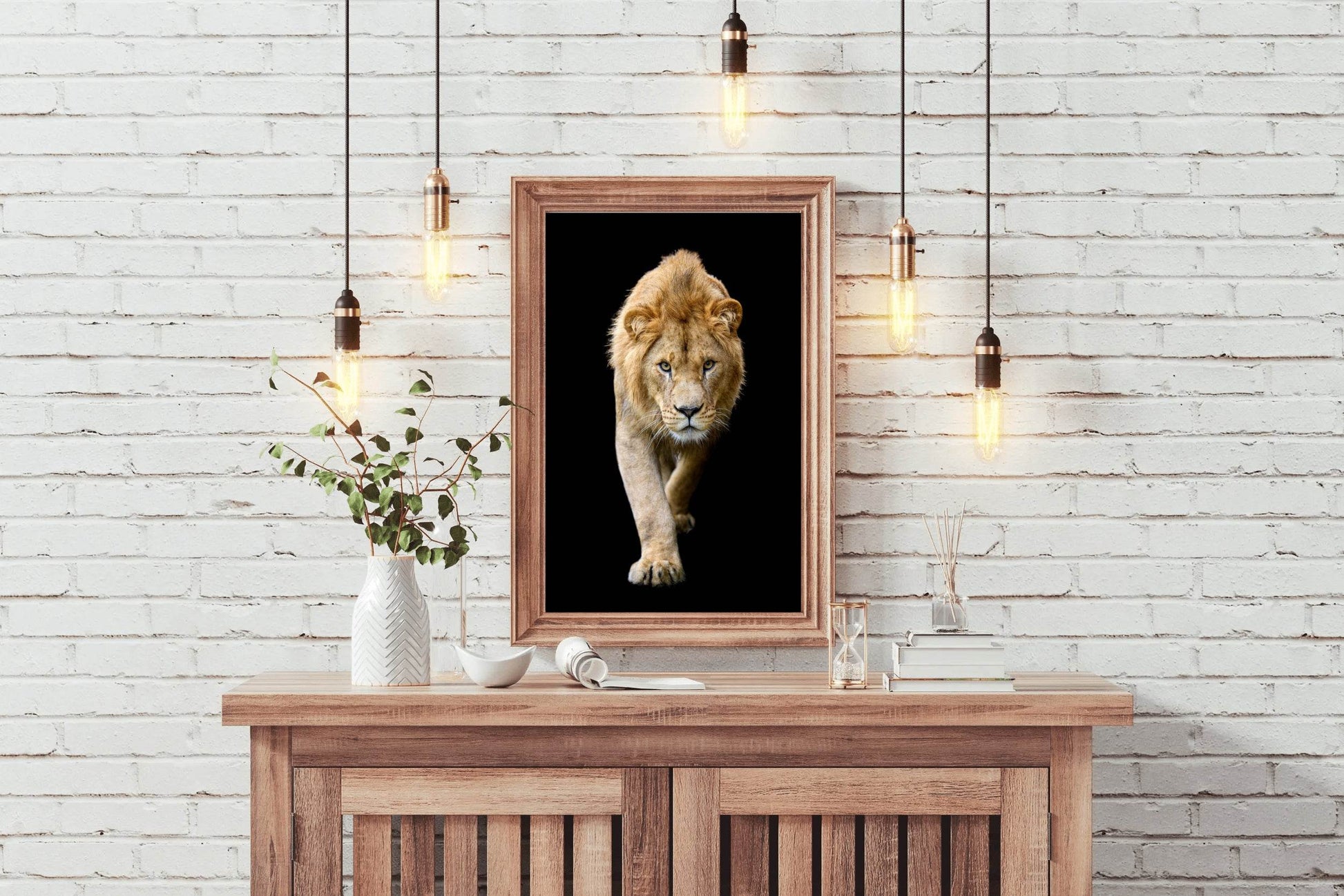 Asiatic Lion Animal Wall Art - beink online art store