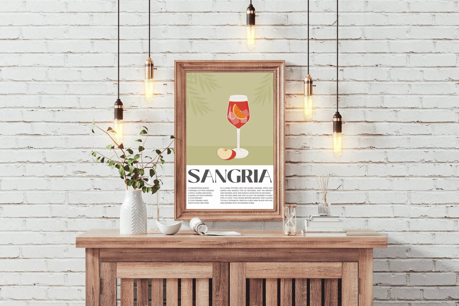 Traditional Red Sangria Wall Art - beink online art store