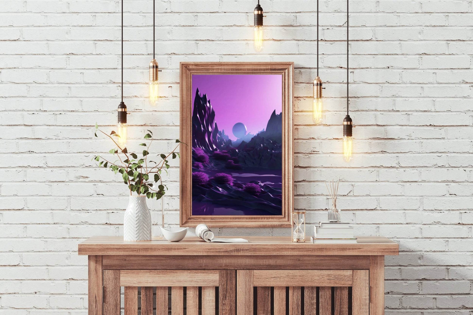 Galaxy Planets Digital Wall Art - beink online art store