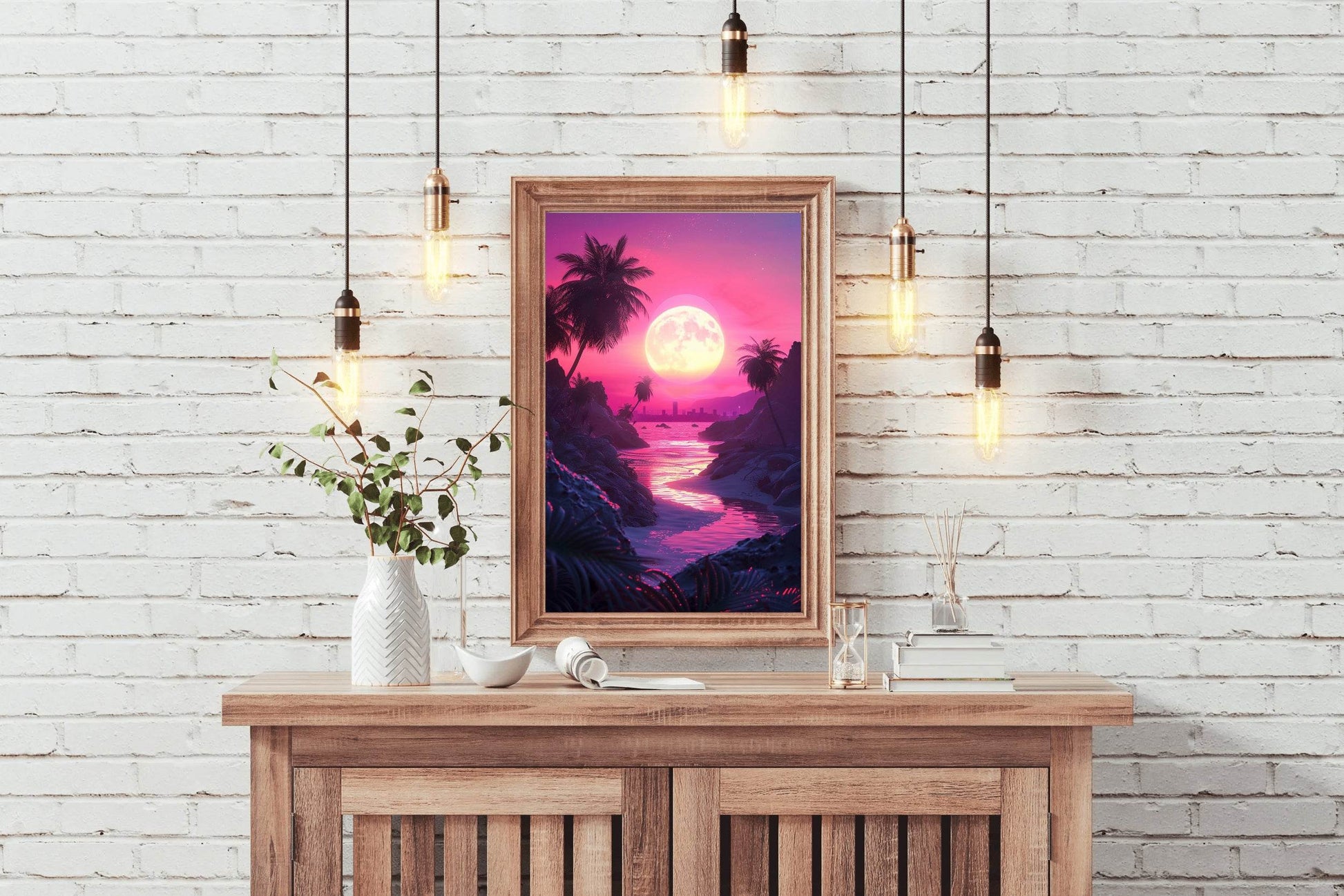 Sunset Light In The Water Wall Art - beink online art store