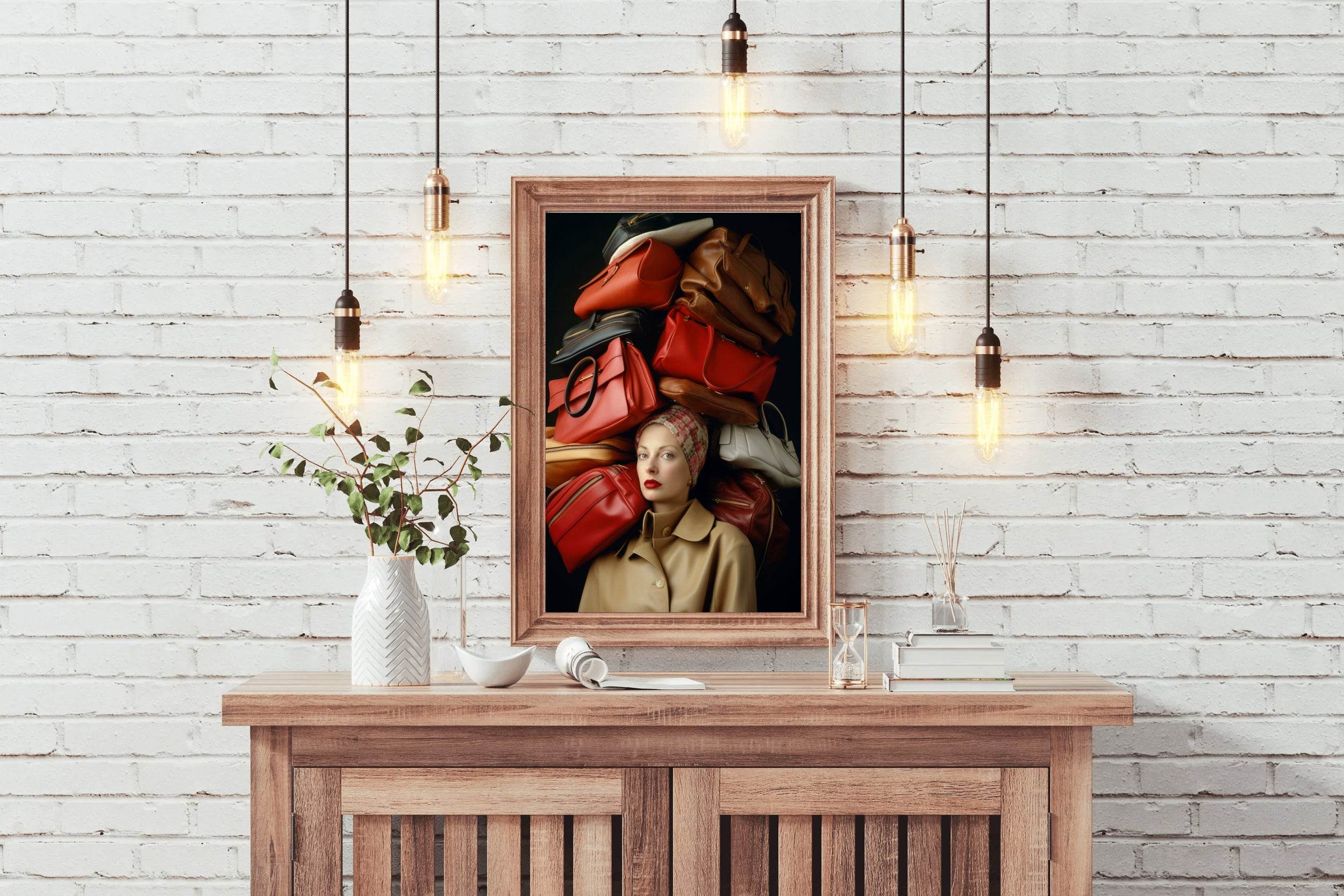 Popular Leather Bags For Women Wall Art - beink online art store
