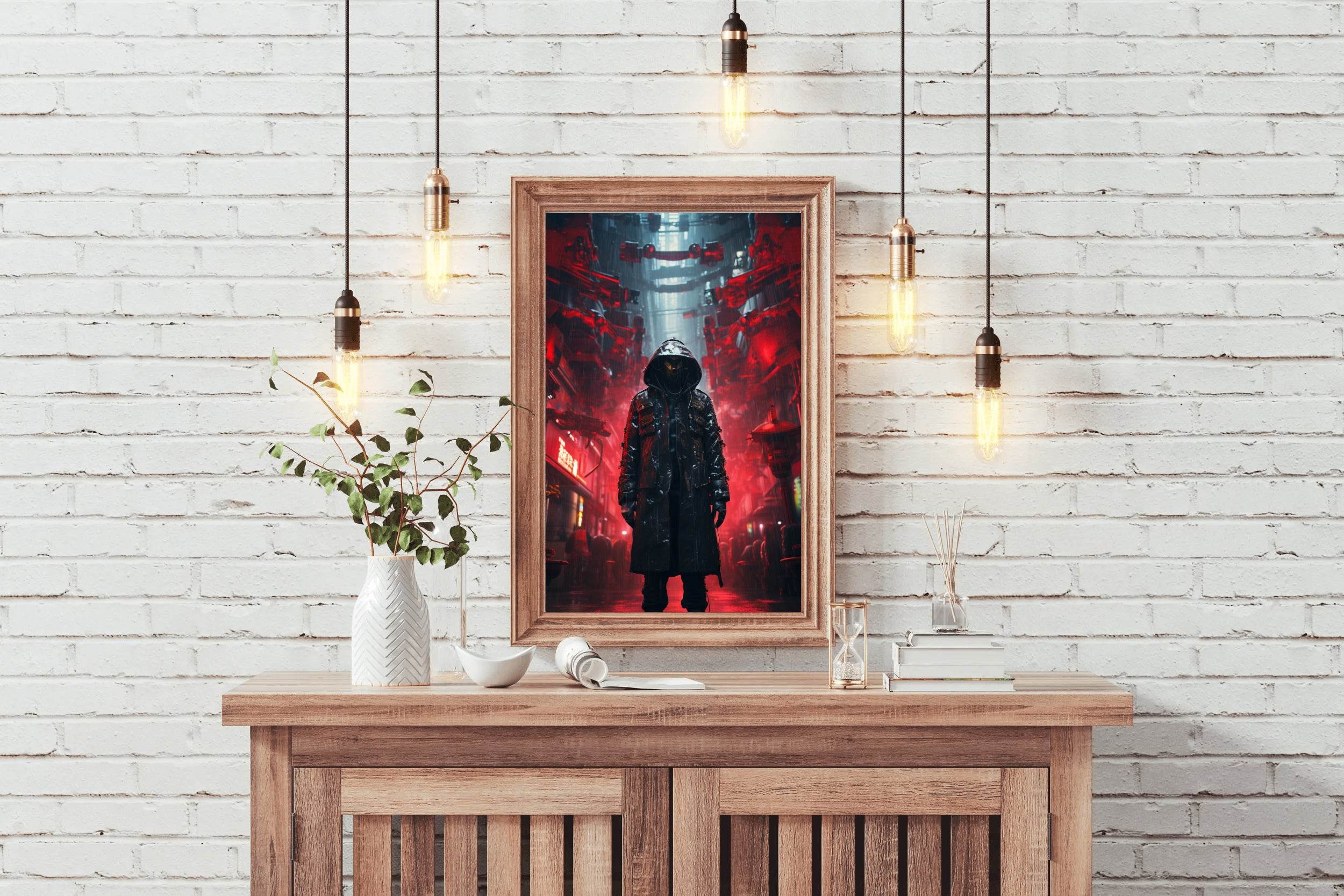 Cyberpunk Chinese Killer Wall Art - beink online art store