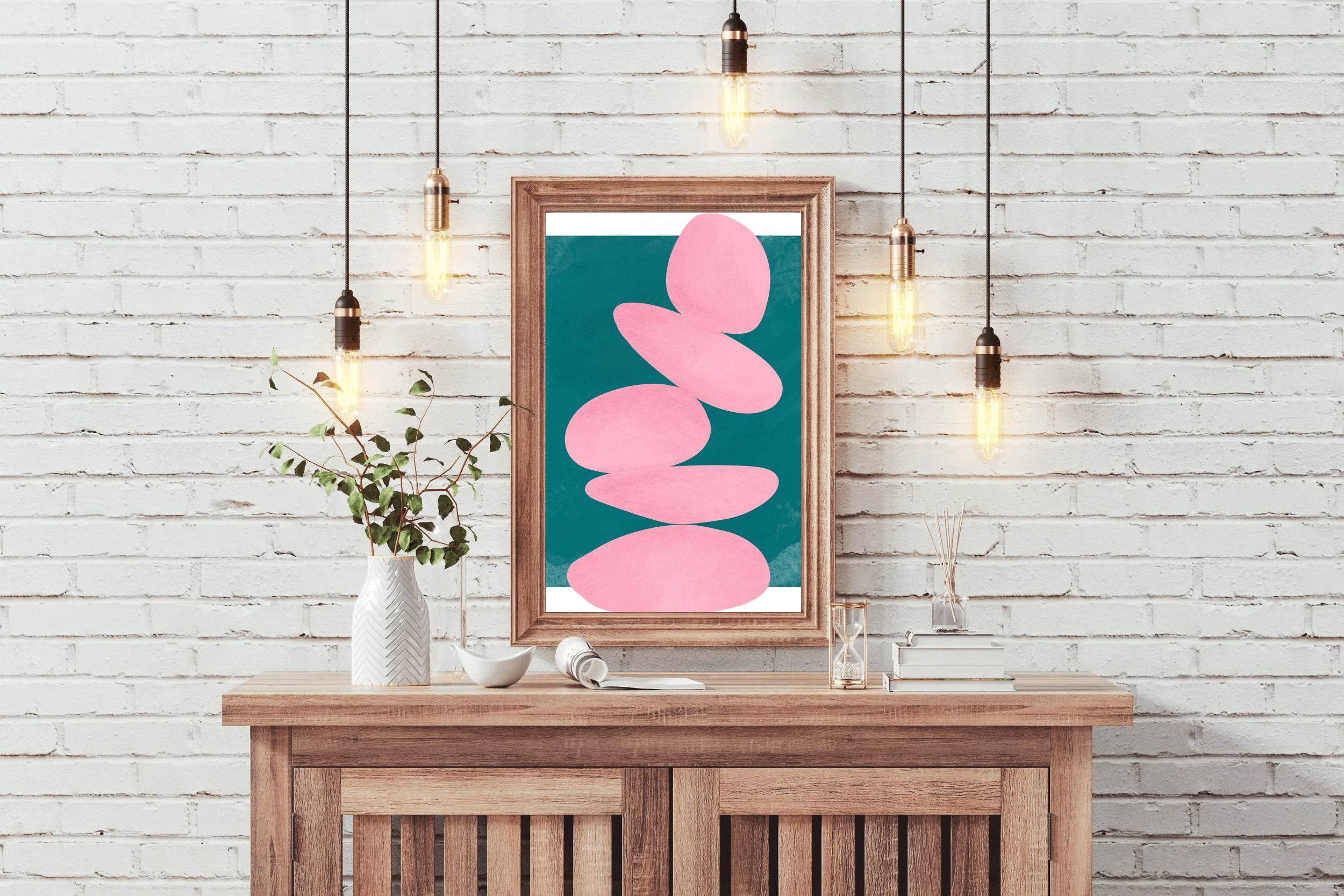 Stone Balance Painting Wall Art - beink online art store