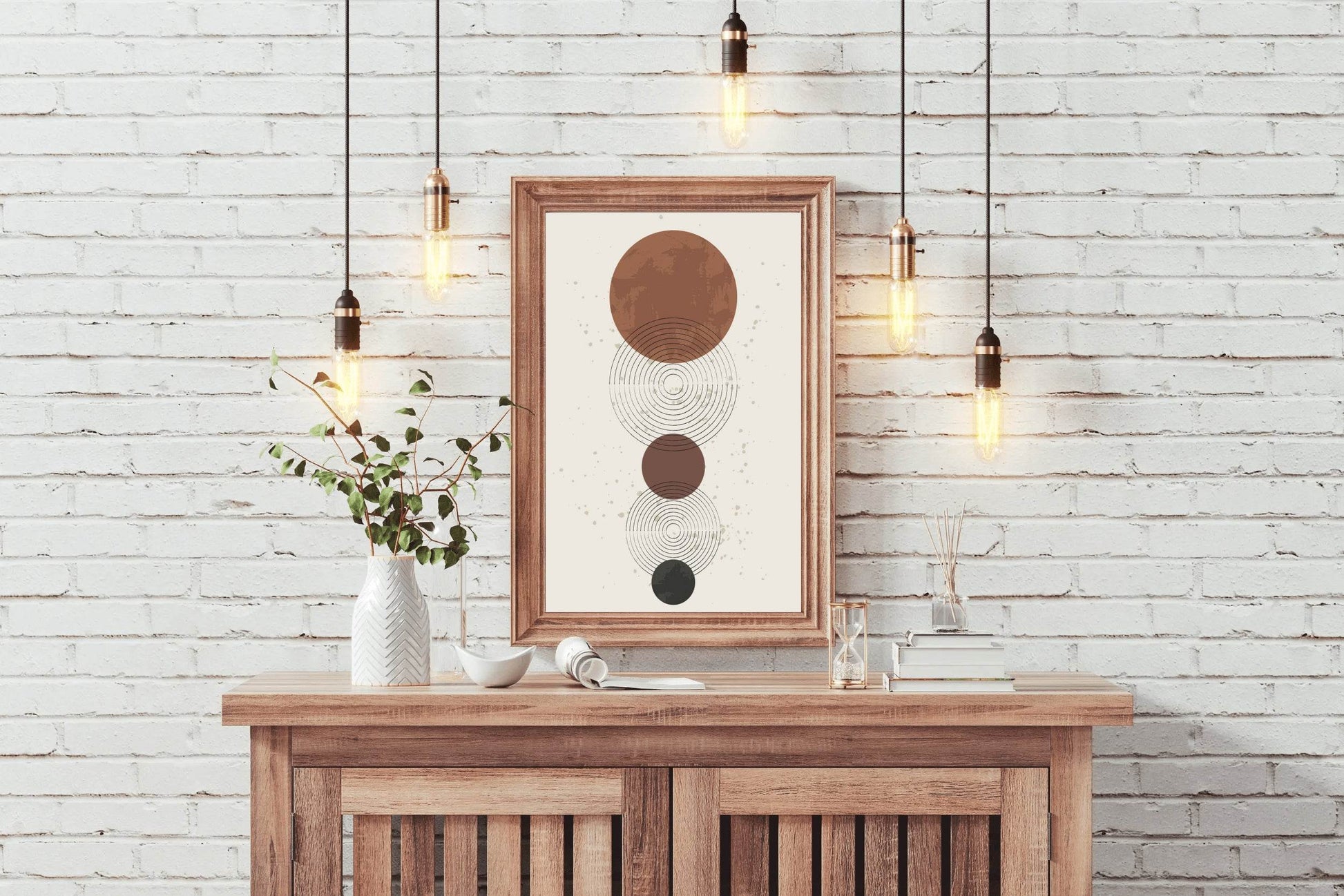 Geometric Circular Abstract Wall Art - beink online art store