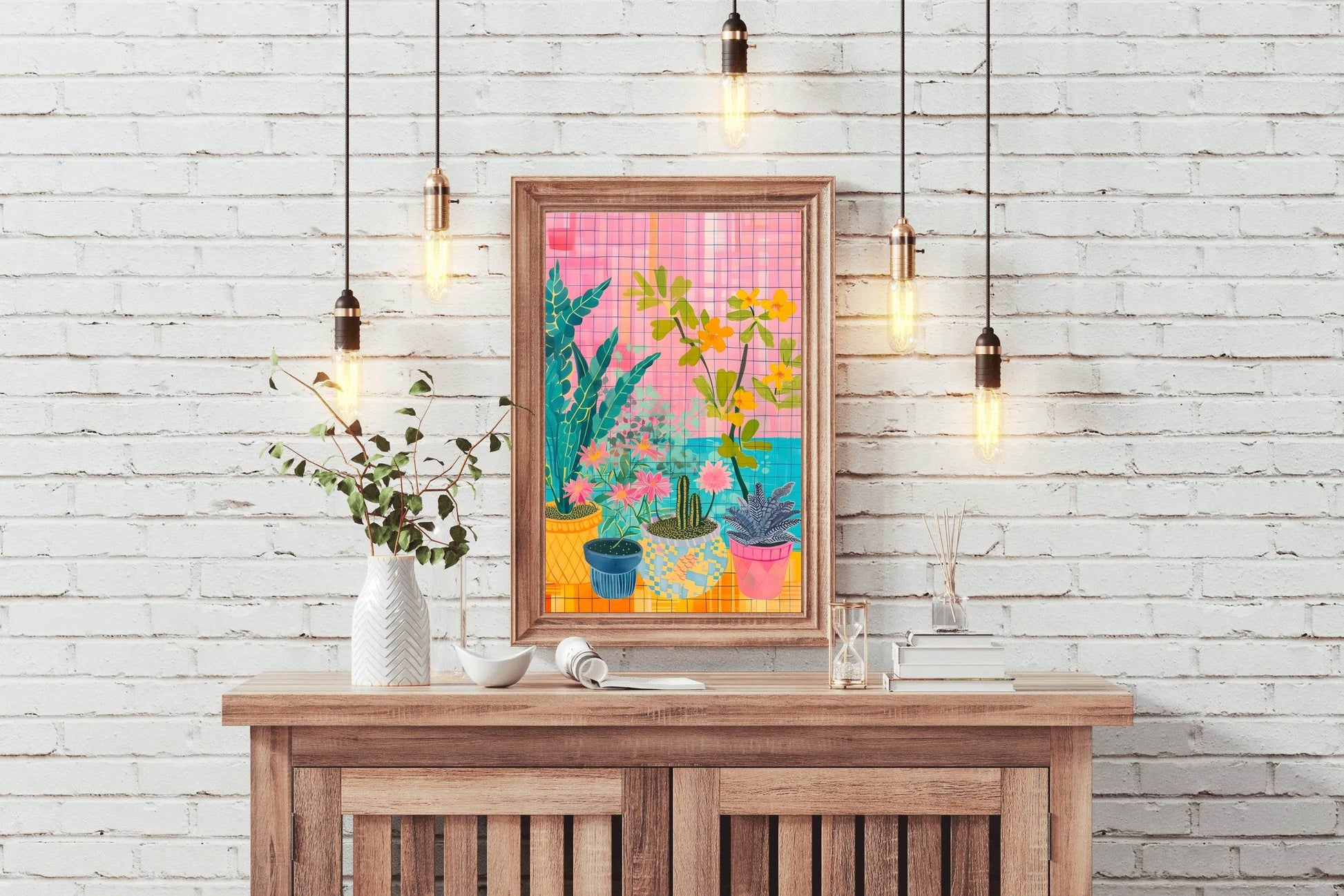 Potted Paradise Digital Art - beink online art store