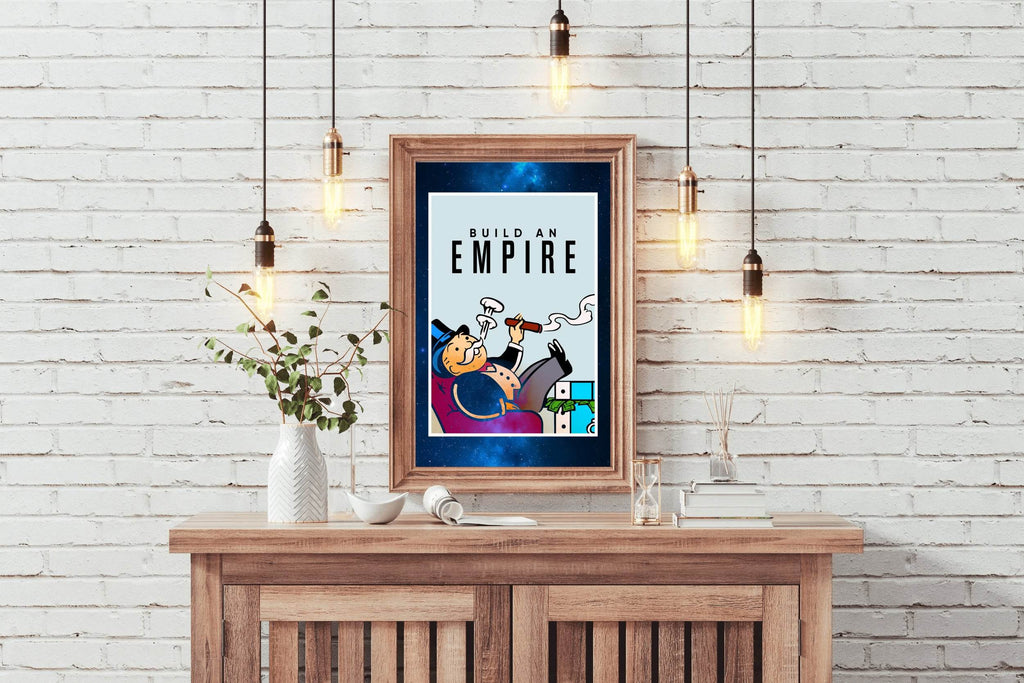 Monopoly-Inspired Success Motivational Wall Art - beink online art store