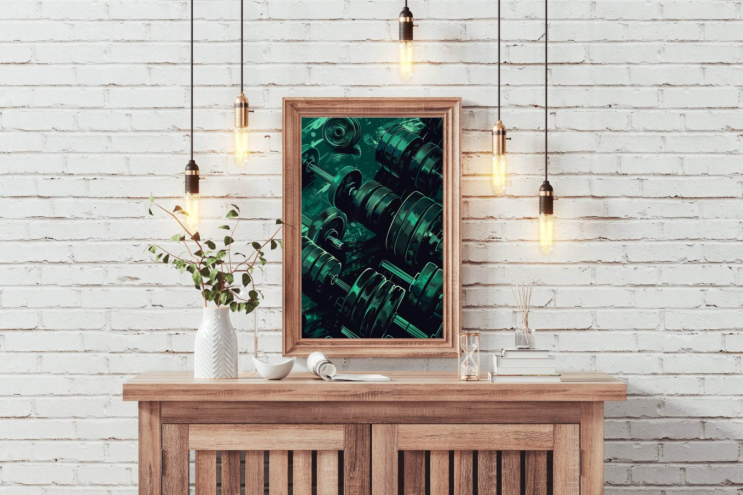 Green Muscle Mass Wall Art - beink online art store
