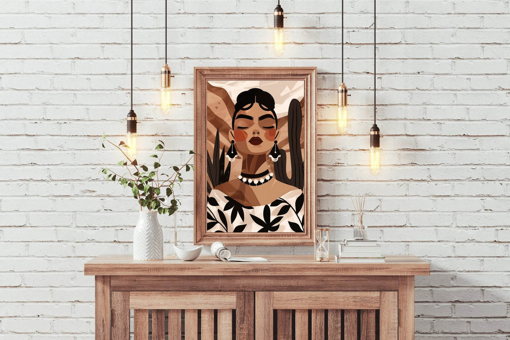 Painting of Fashionable African Women Wall Art - beink online art store