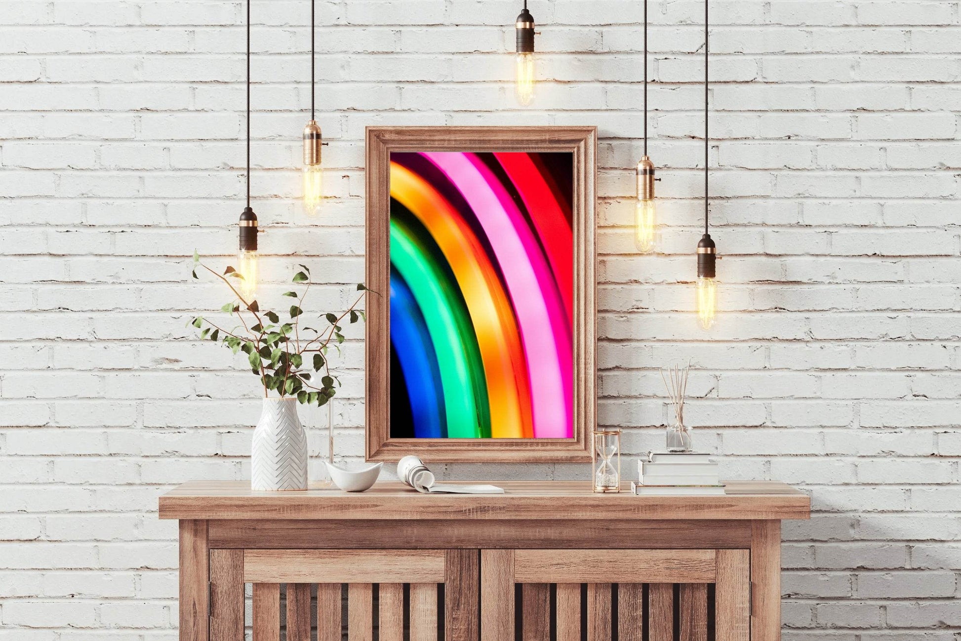 Multicolor Lines Abstract Wall Art - beink online art store
