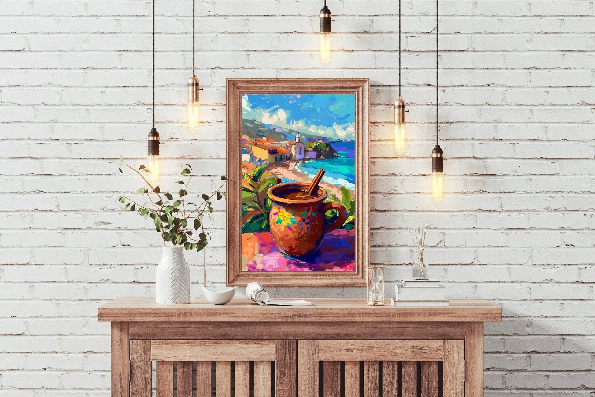 Greece Beachside Bliss Wall Art - beink online art store