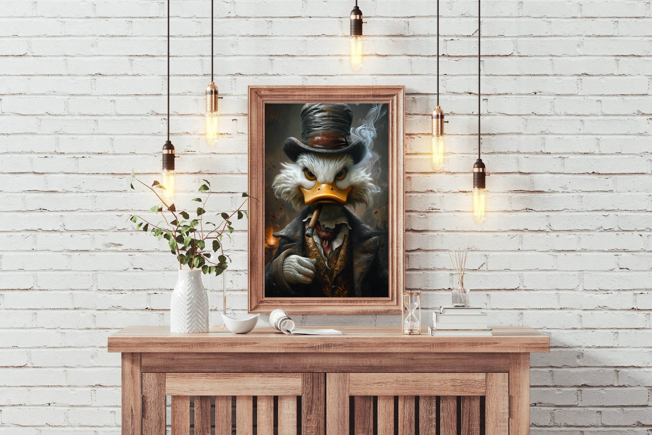 Scroodge McDuck, The Shadow Billionaire Wall Art - beink online art store