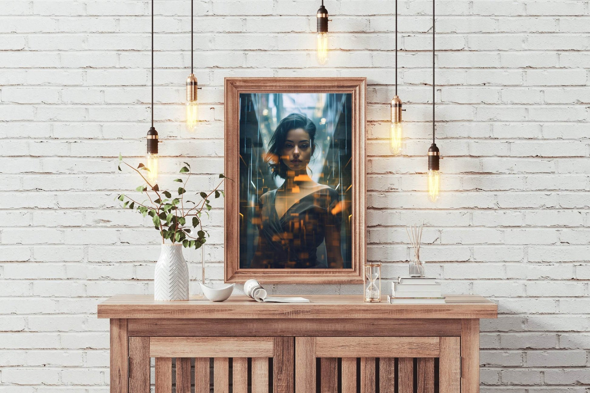 AI Girl Wall Art - beink online art store