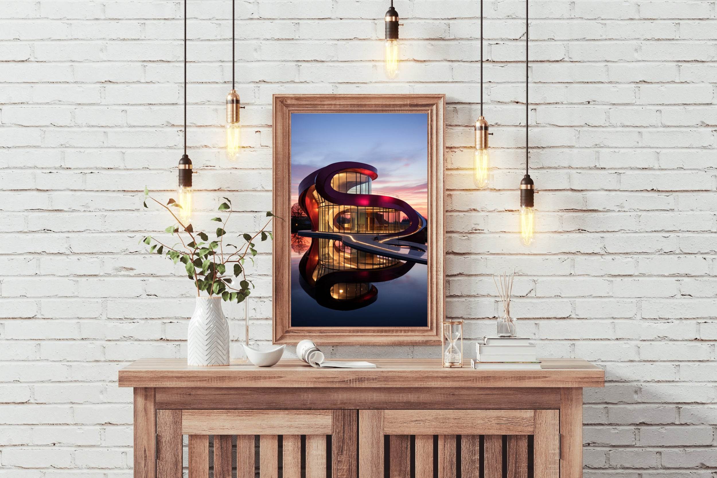 Villa Savoye Architectural Wall Art - beink online art store