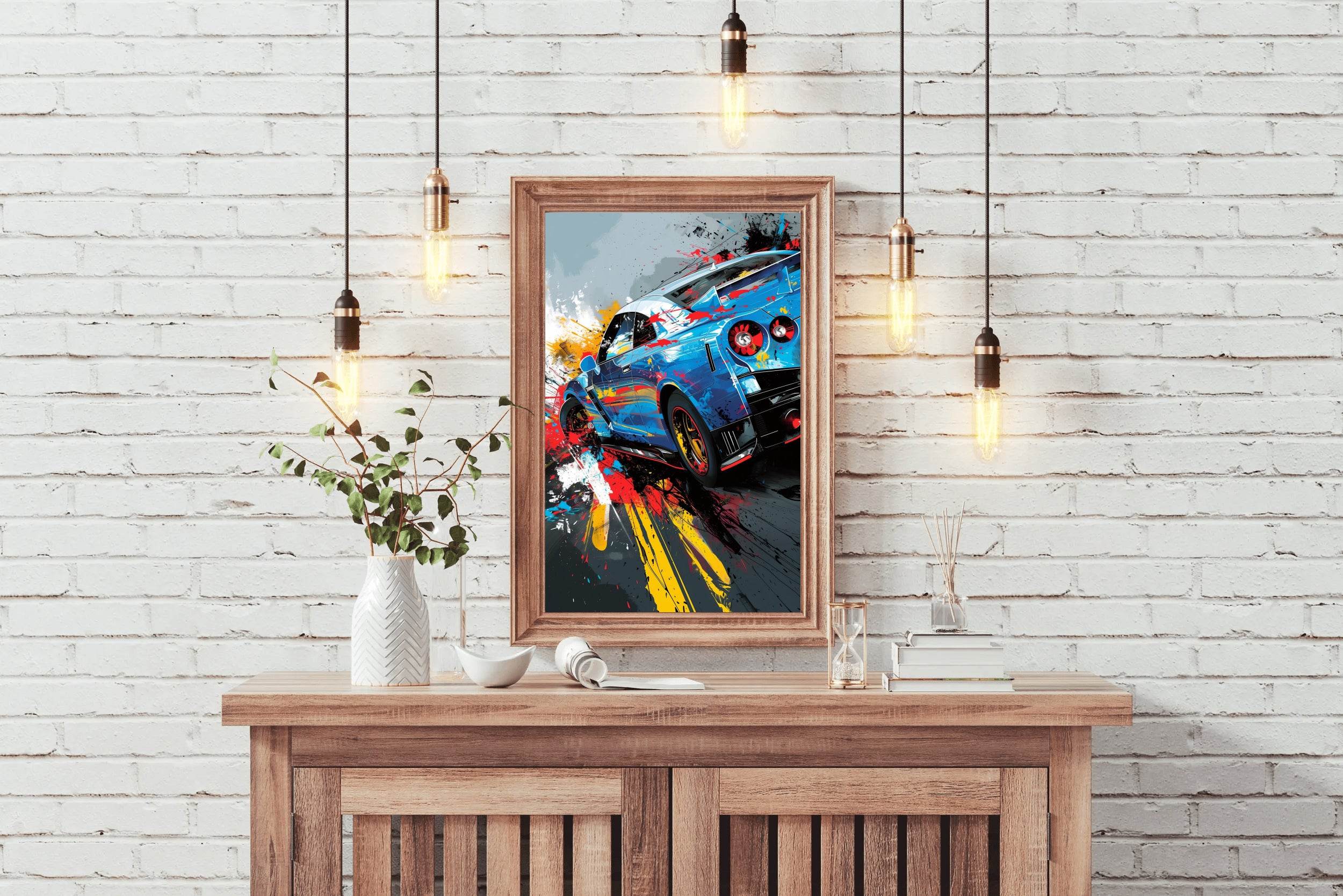 Nissan GTR Graffiti Street Wall Art - beink online art store