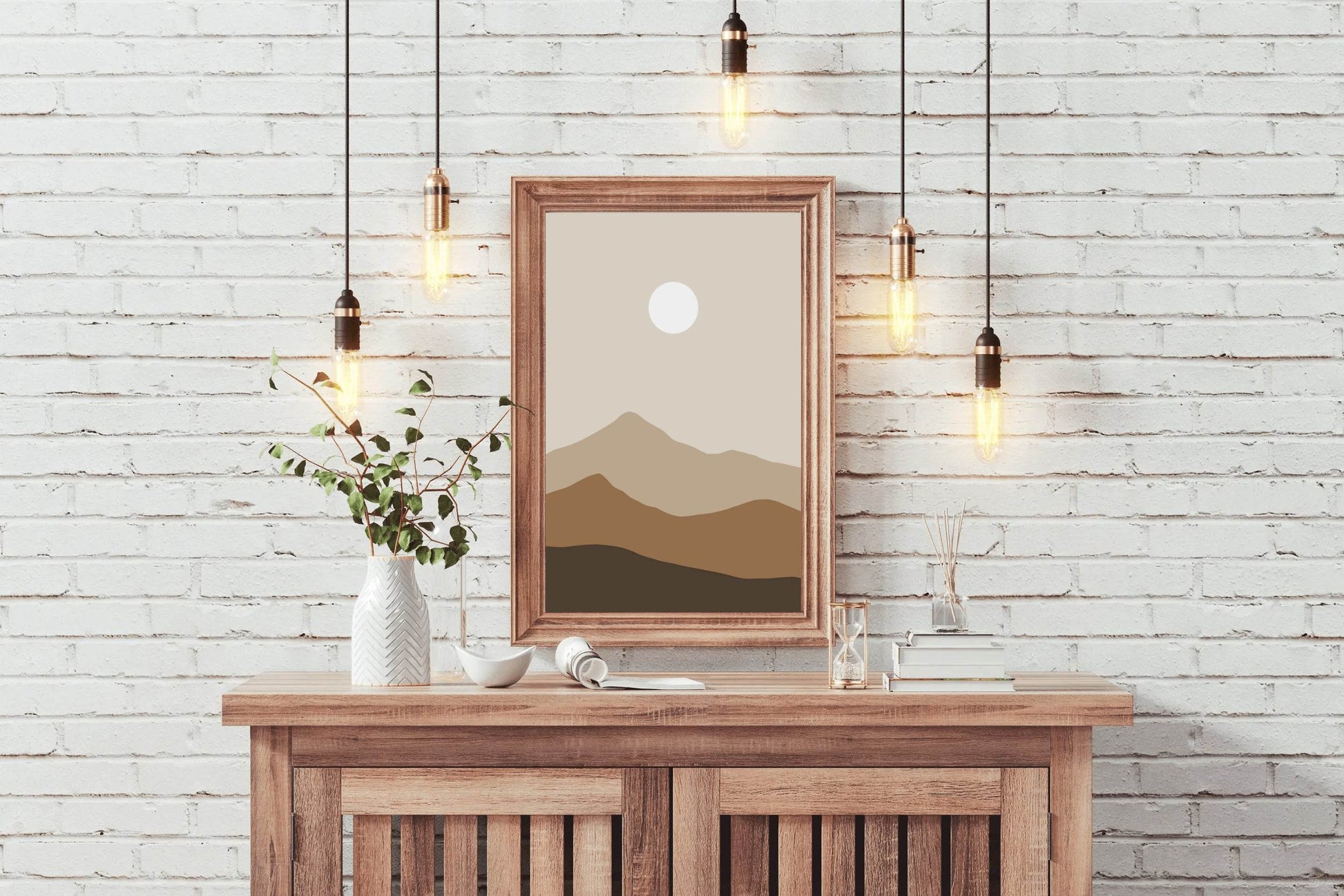 Abstract Mountain Painting ArtWork - beink online art store