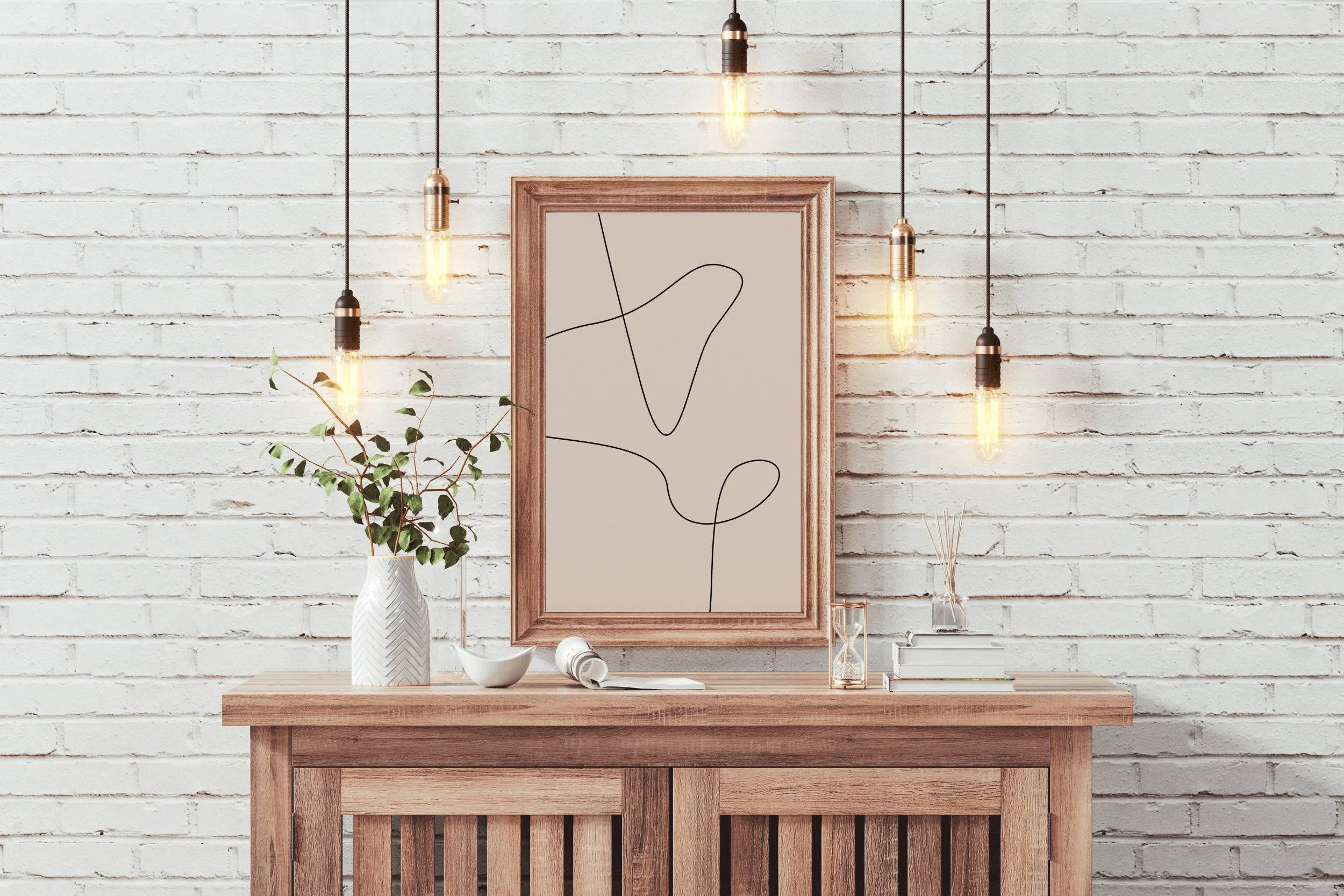 Wavy Lines Wall Art - beink online art store