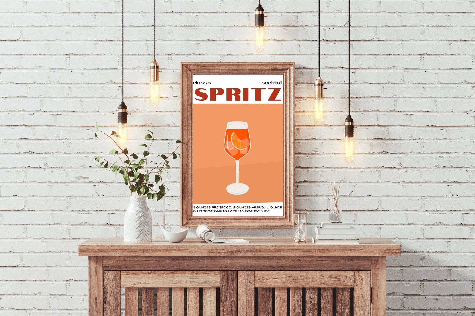 Spritz Cocktail In Glass Wall Art - beink online art store