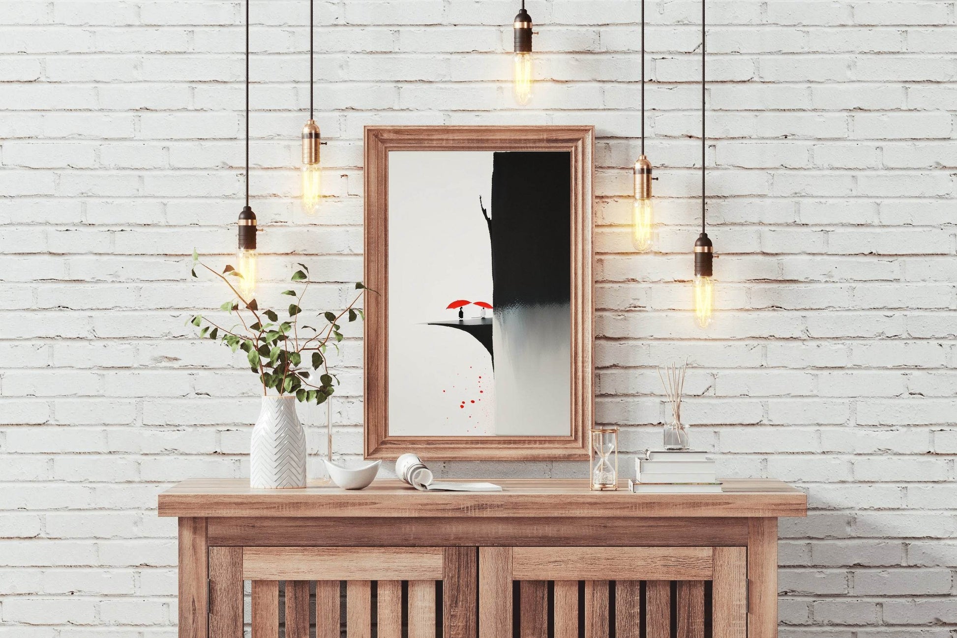 Creative Umbrella Painting Abstract Wall Art - beink online art store