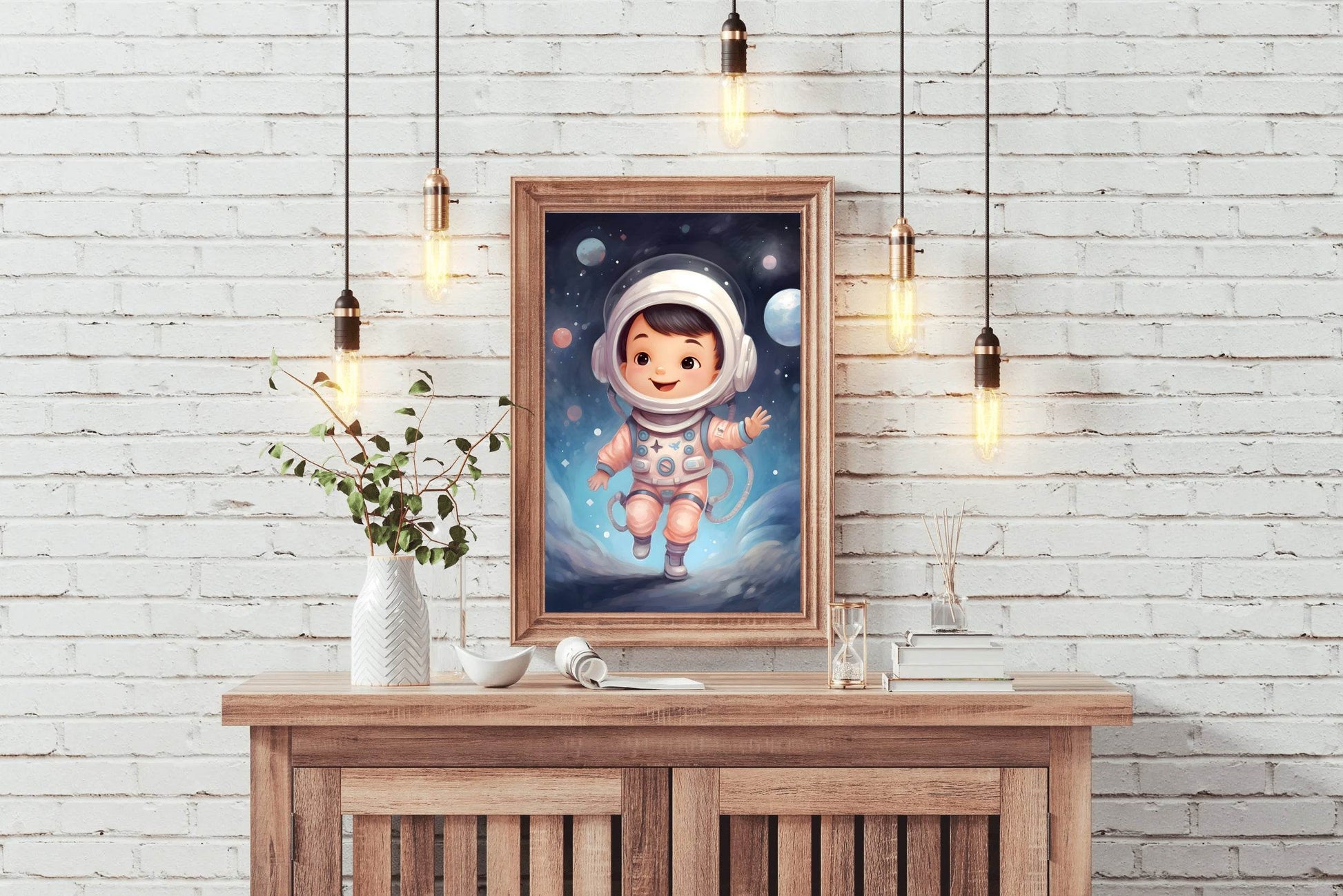 Cute Baby Astronaut Artwork - beink online art store