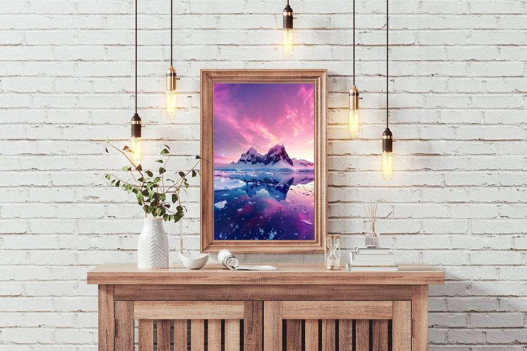 Polar Twilight Reflection Wall Art - beink online art store