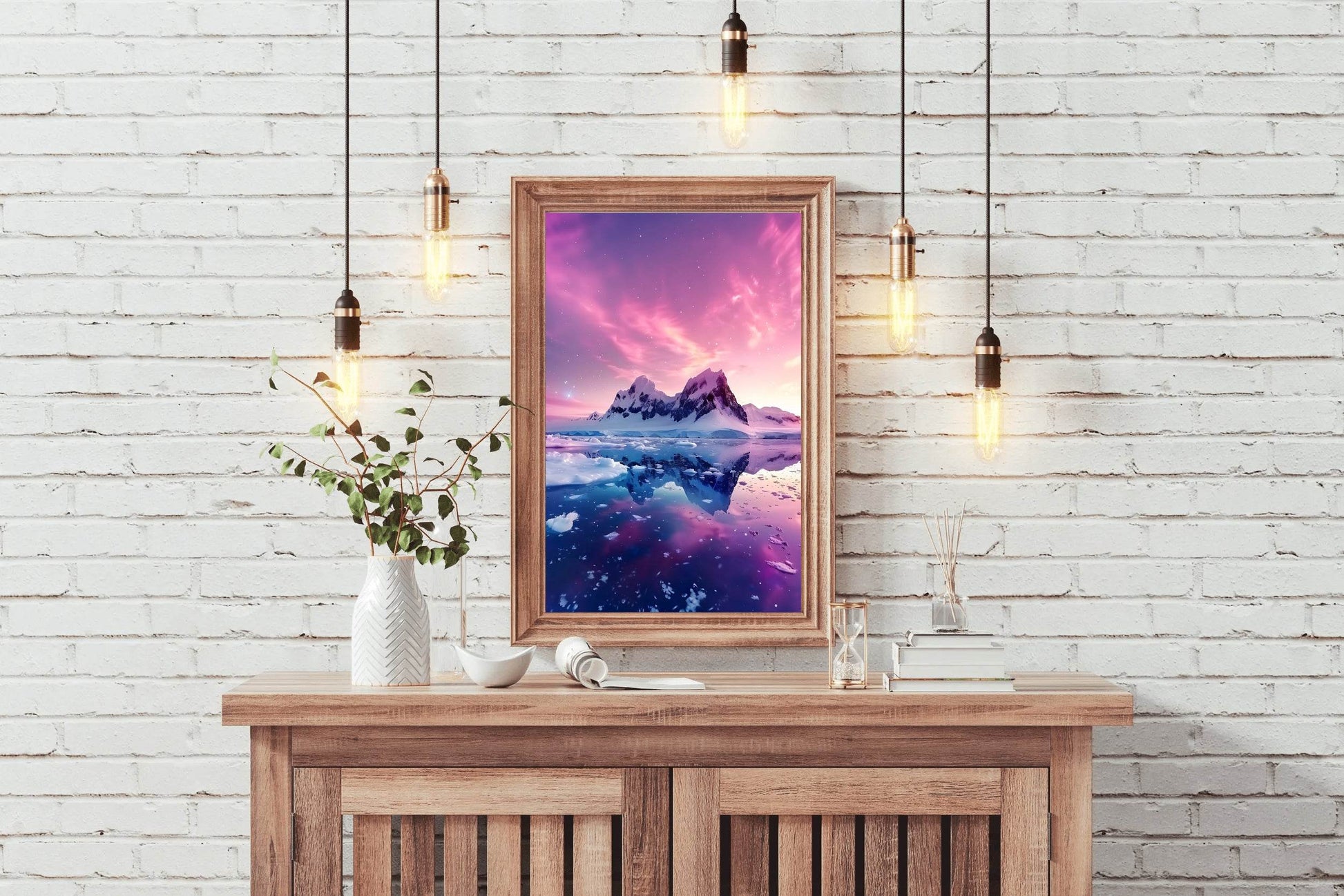 Polar Twilight Reflection Wall Art - beink online art store
