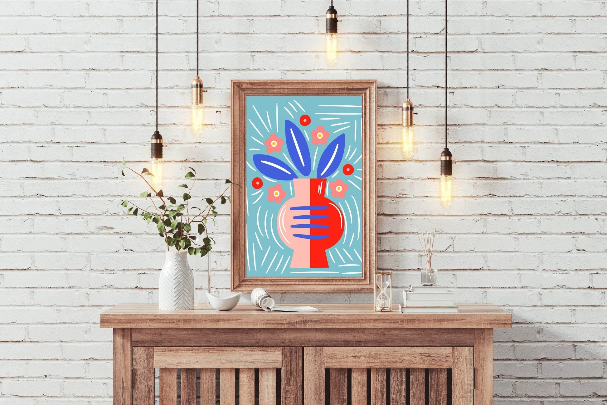 Painting a Long Vase Art - beink online art store