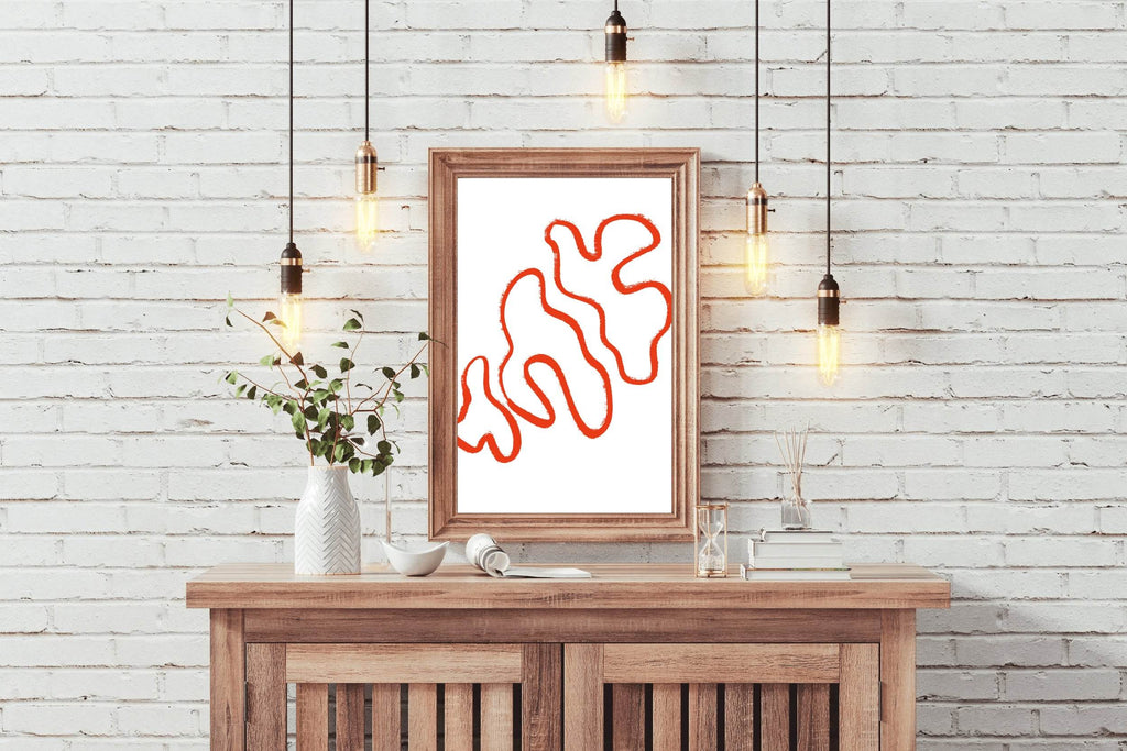 Tree Mushroom Painting Wall Art - beink online art store