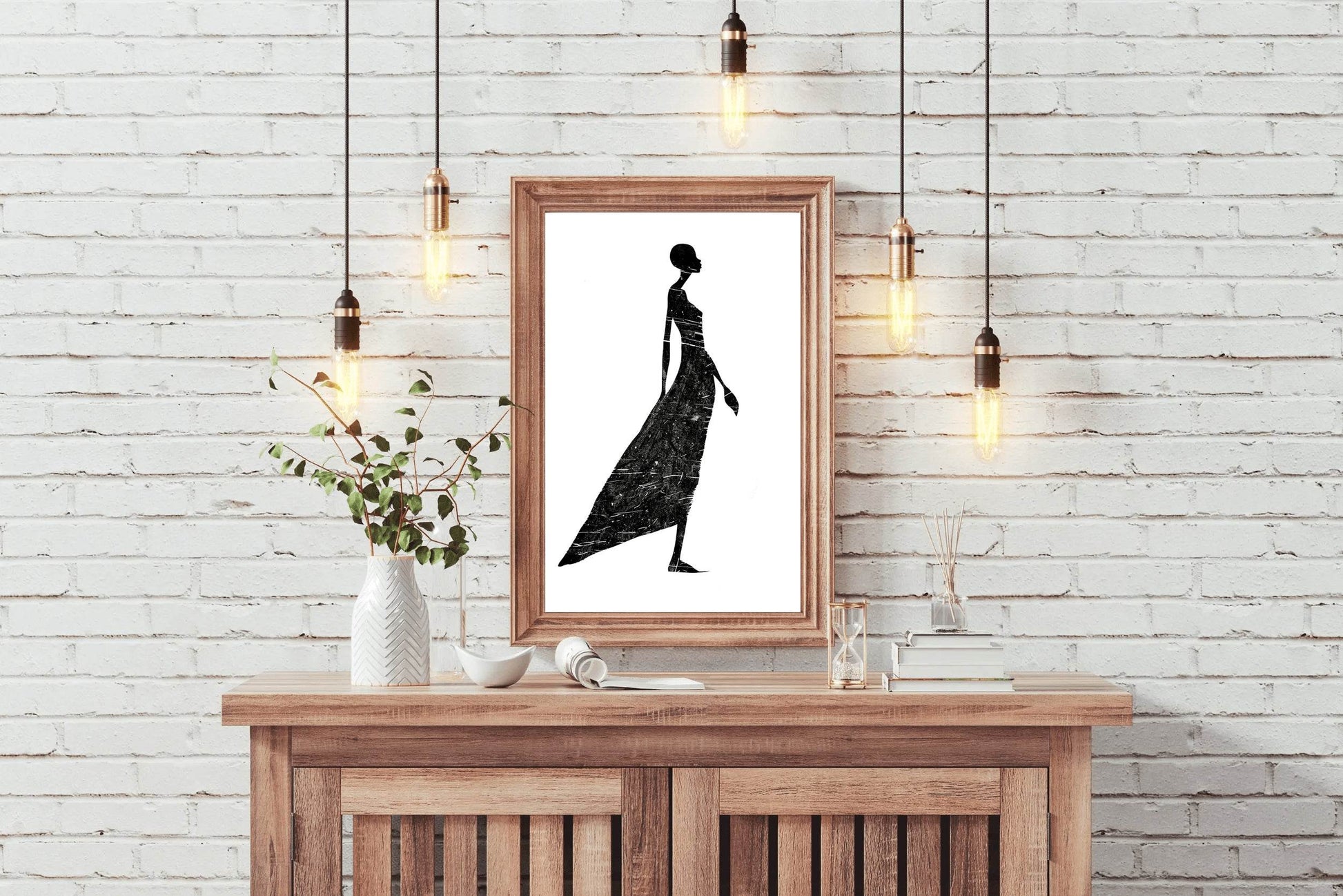 Black Woman Color Wall Art - beink online art store