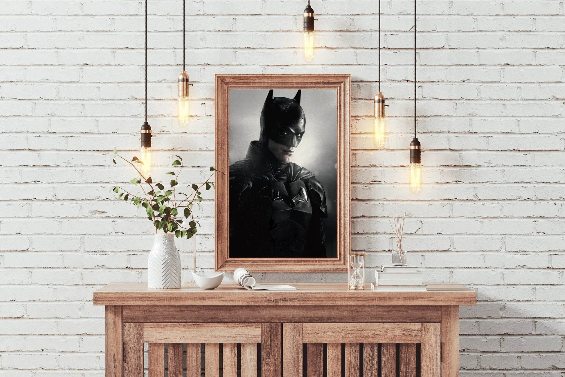 The Batman Black And white Wall Art - beink online art store