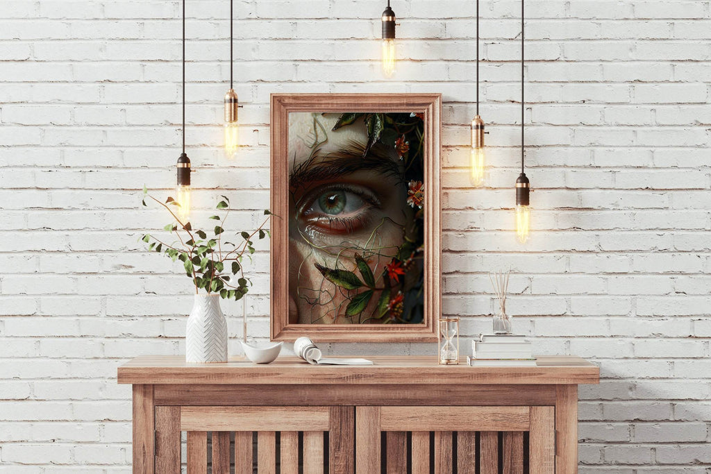 A Woman With Green Eyes Digital Art - beink online art store