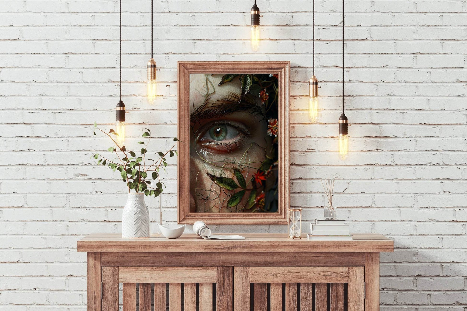 A Woman With Green Eyes Digital Art - beink online art store