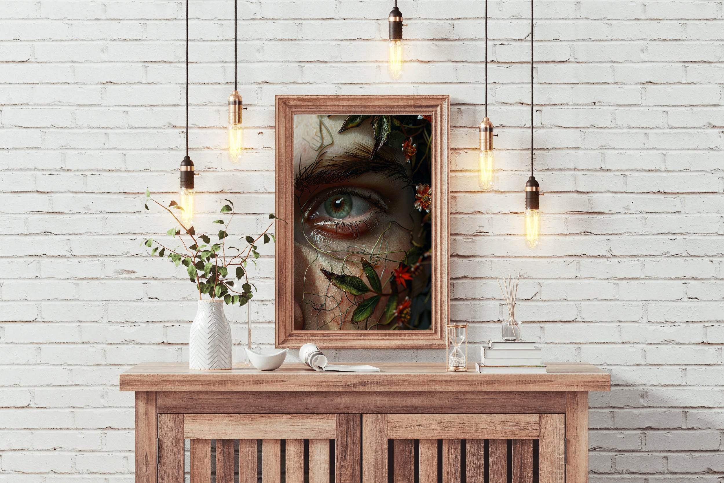 A Woman With Green Eyes Digital Art - beink online art store